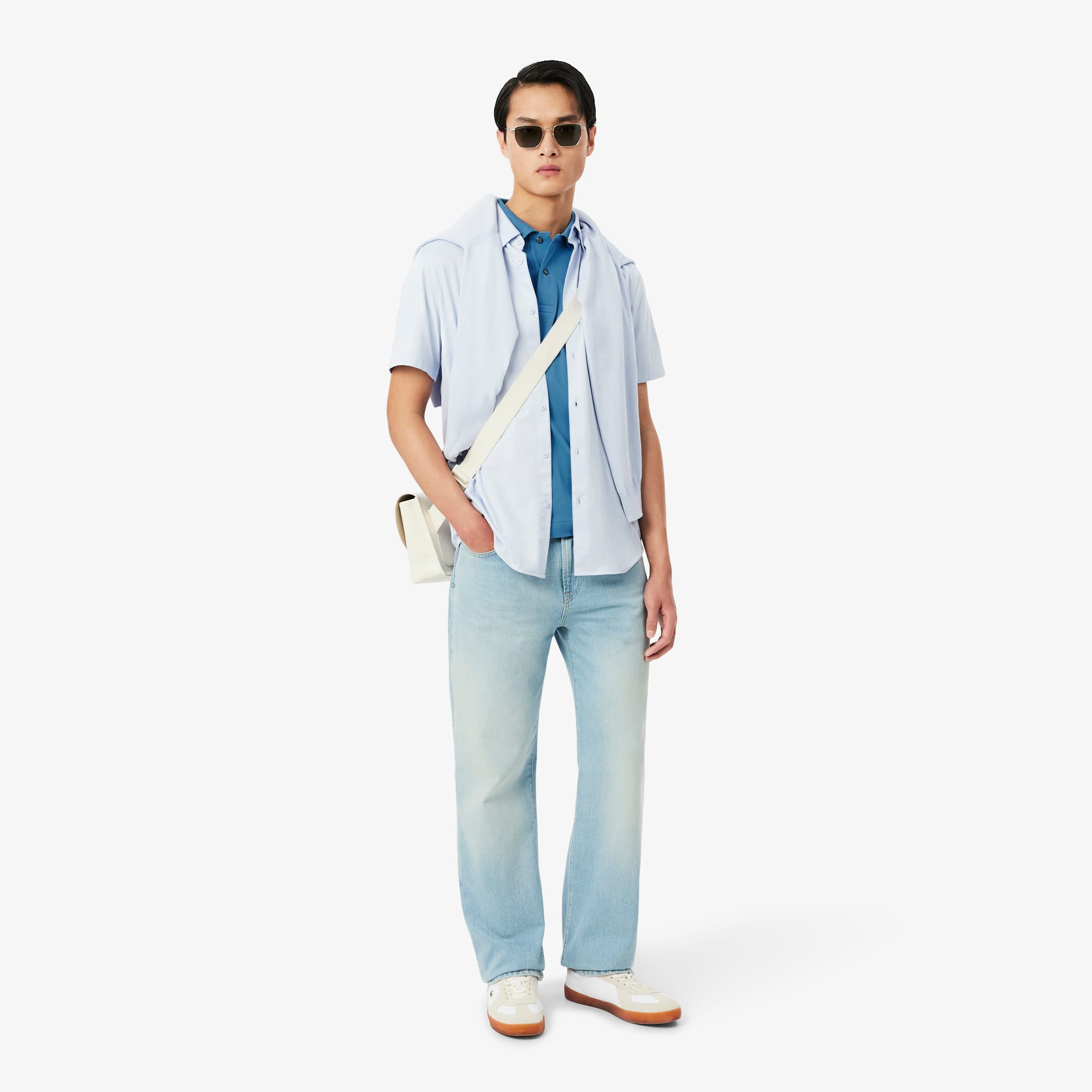 Men's Classic Fit LIGHT Piqué Polo - Bleu
