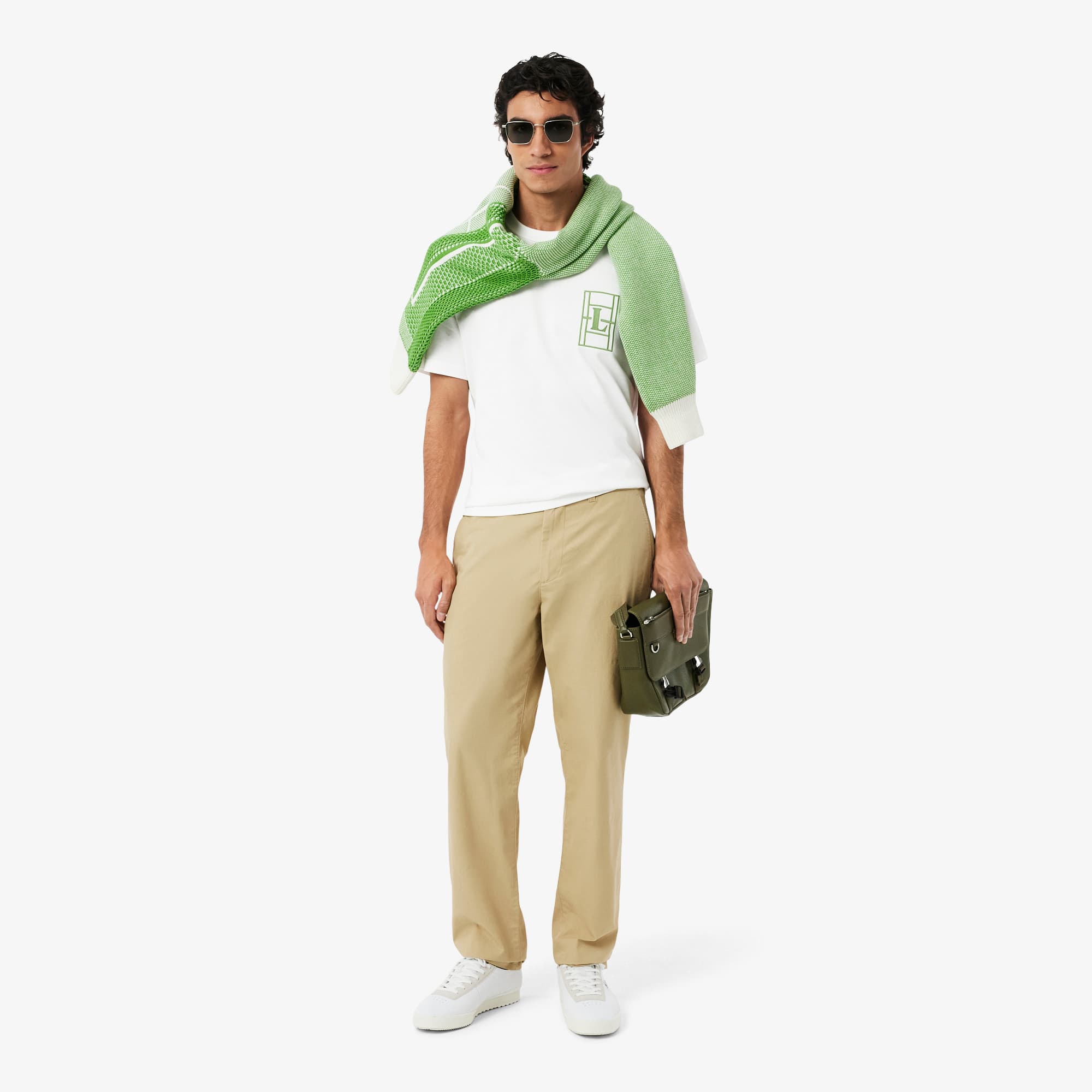 Embroidered Heavy Jersey T-Shirt - White