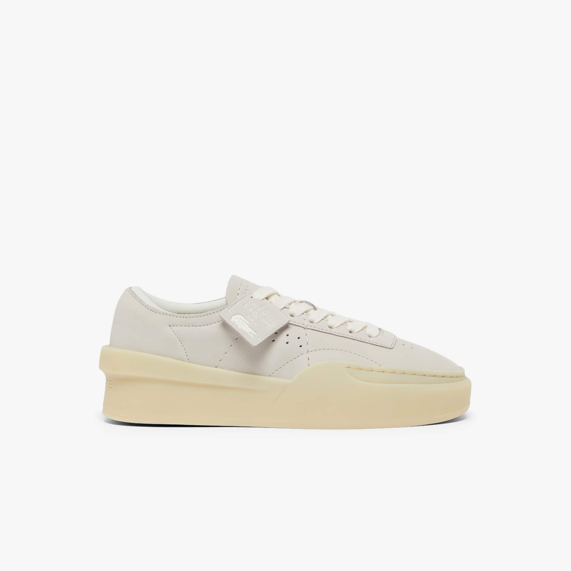 Women's Aura Club Leather Sneakers - GRY/LT TAN
