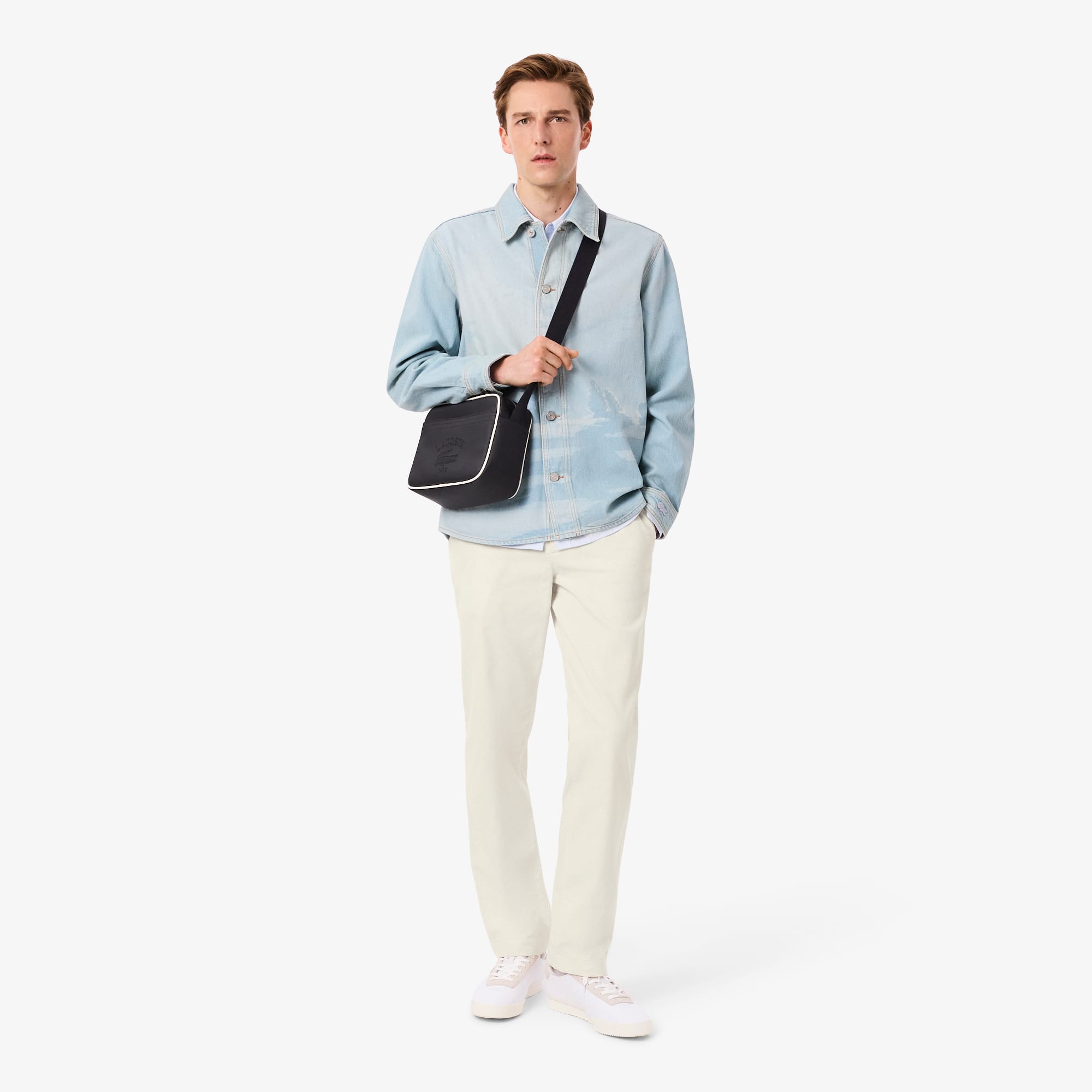 Men's Regular Fit Corduroy Chino Pants - Cream