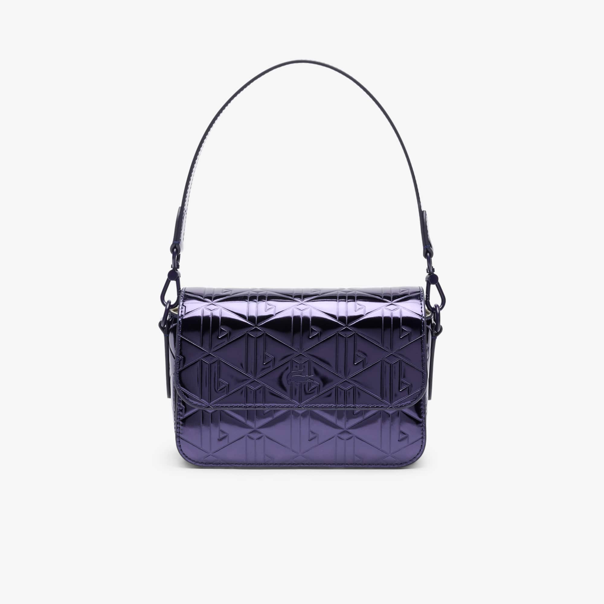 Metallic Shoulder Bag - SHINY DARK BLUE