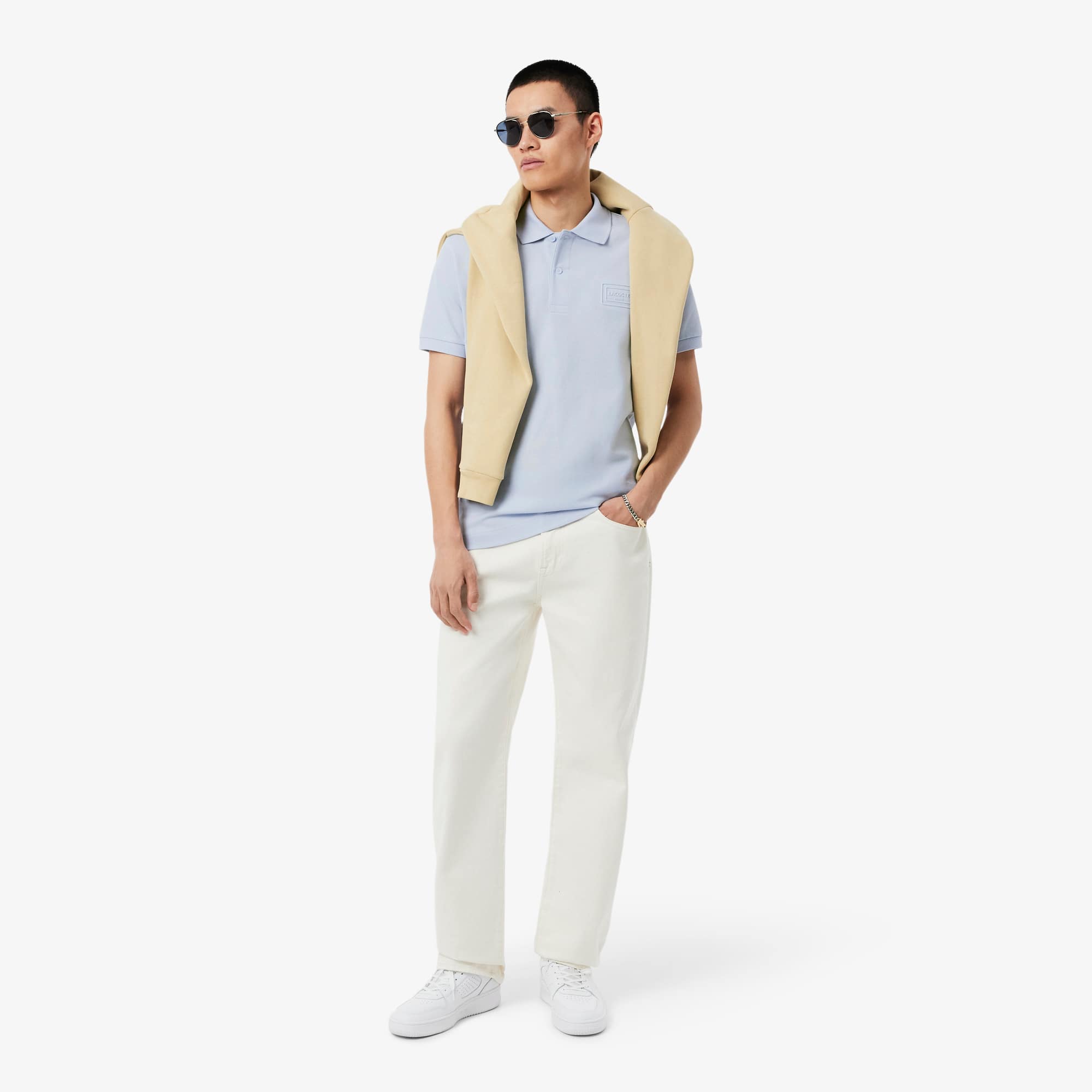 Classic Fit Embossed Branding Polo - Phoenix blue
