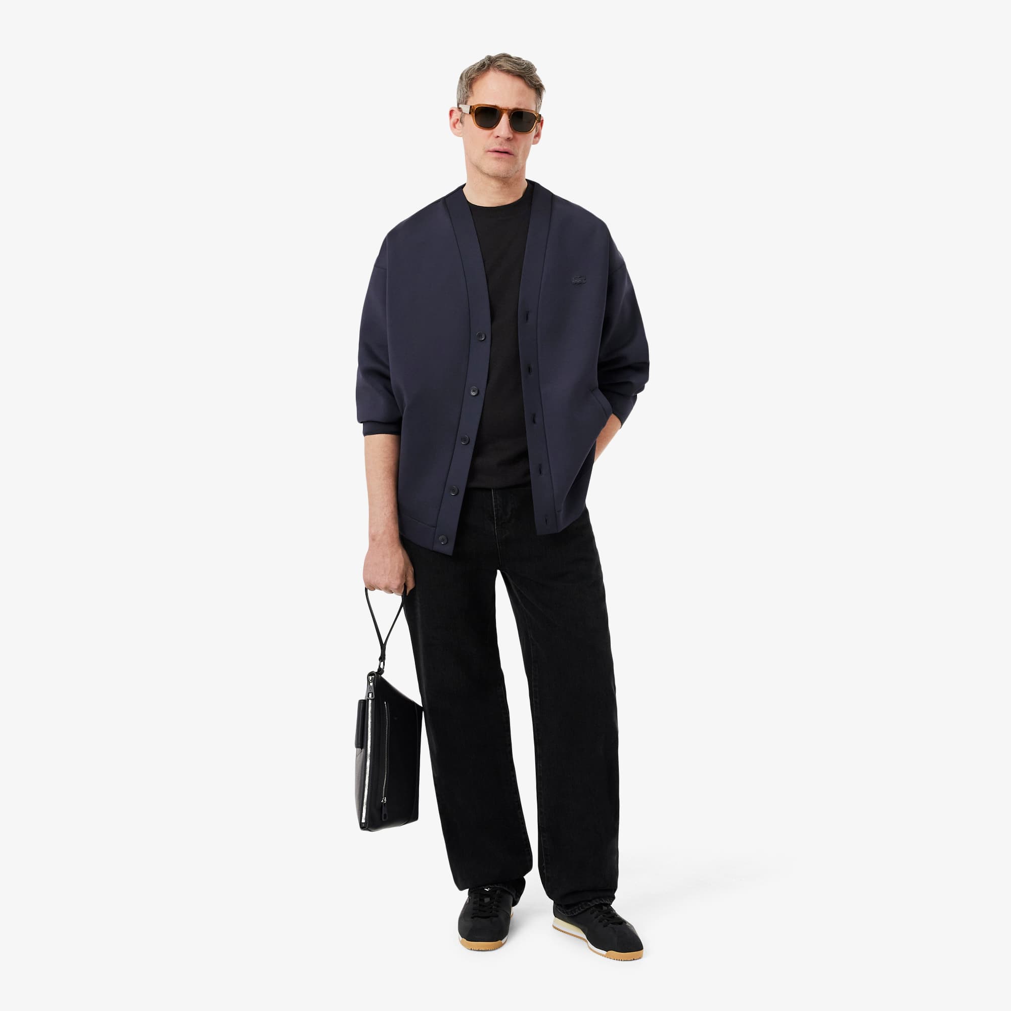 Men's Embroidered Signature T-Shirt - Black