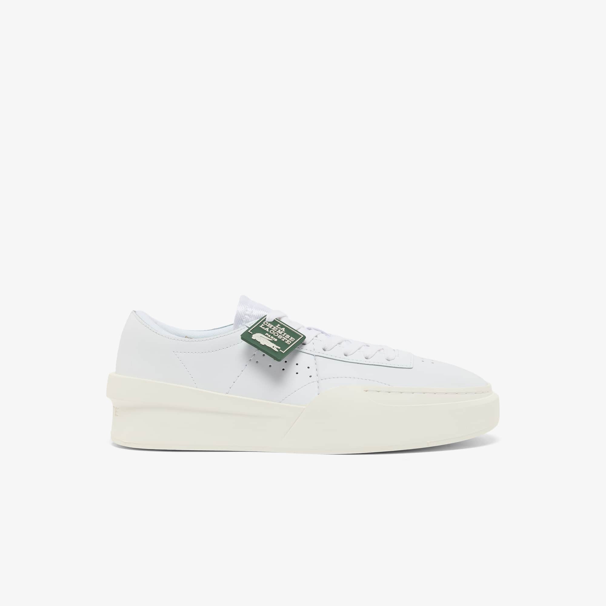 Men's Aura Club Leather Sneakers - WHT/OFF WHT