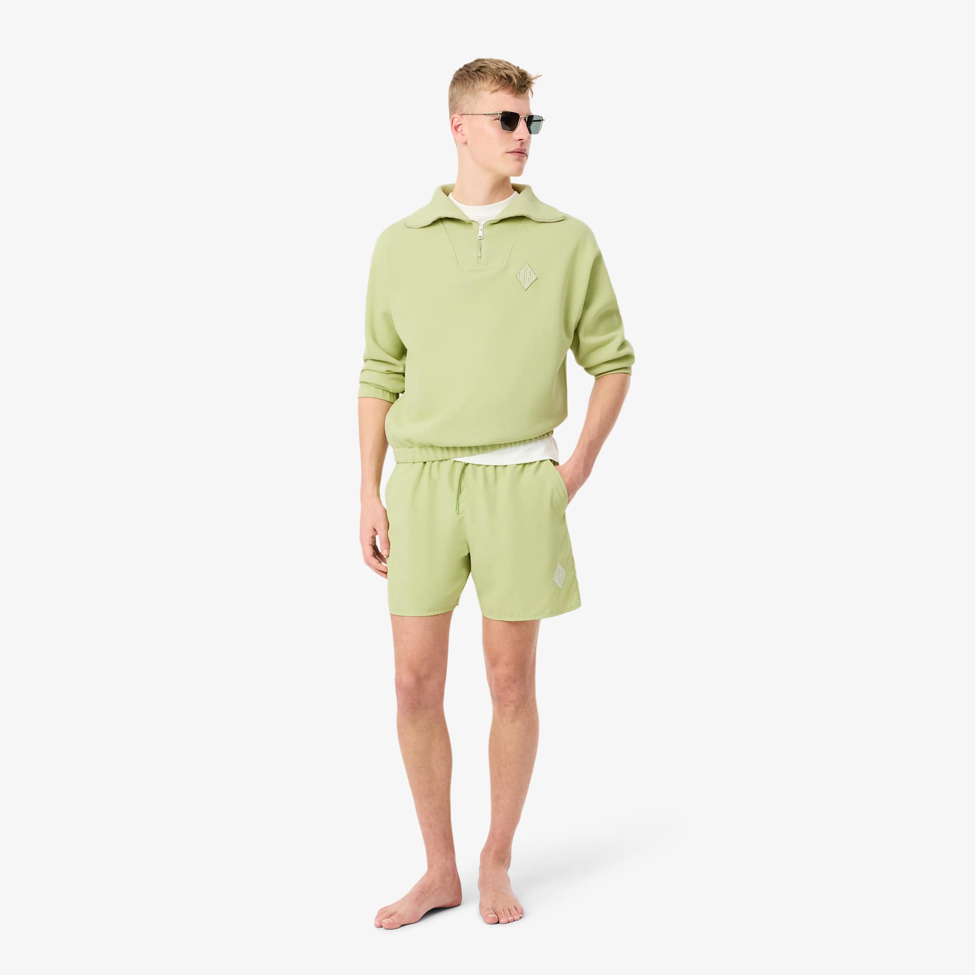 Diamond Logo Swim Trunks - Green