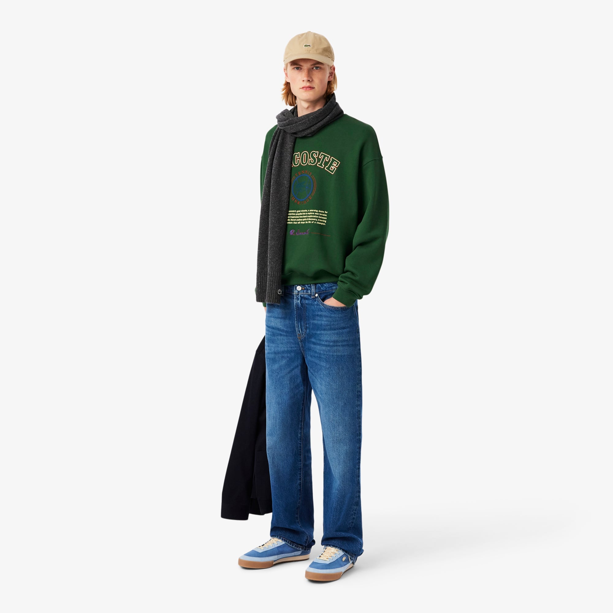 Men's Heritage Embroidery Fleece Sweatshirt - Pine green