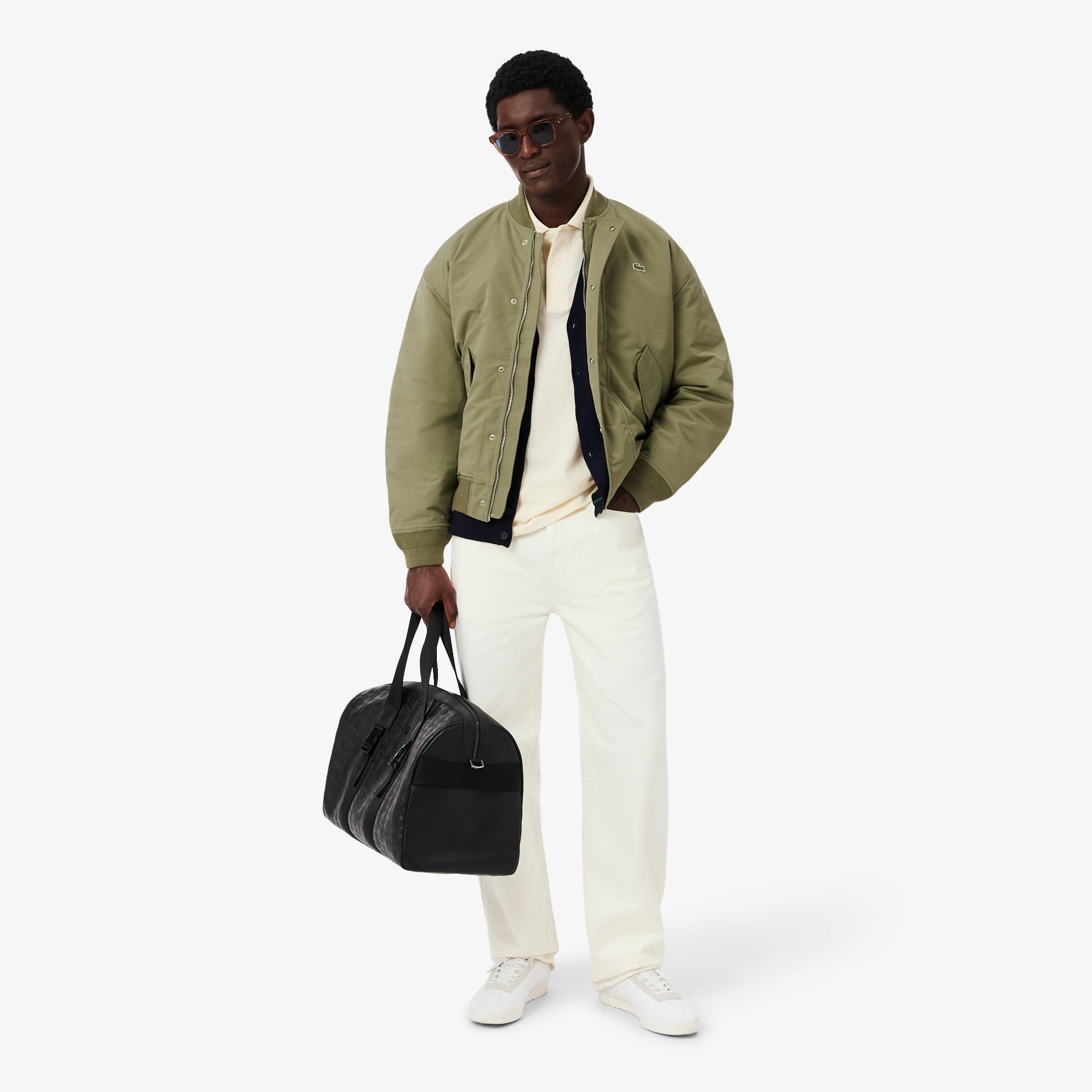 Water-Repellent Bomber - Khaki Green