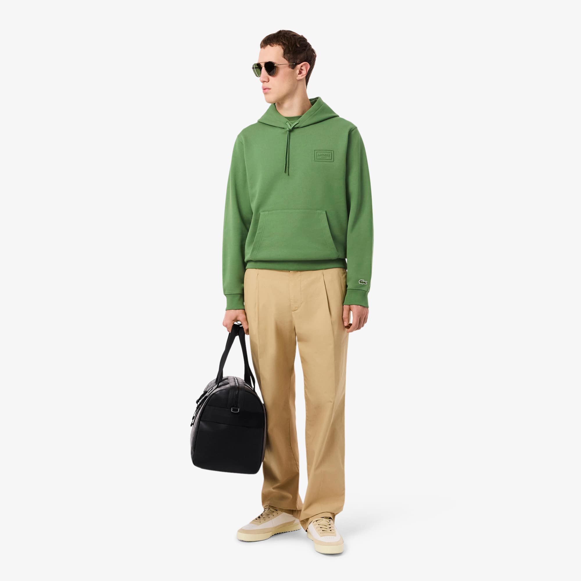 Embossed Branding Hoodie - Green