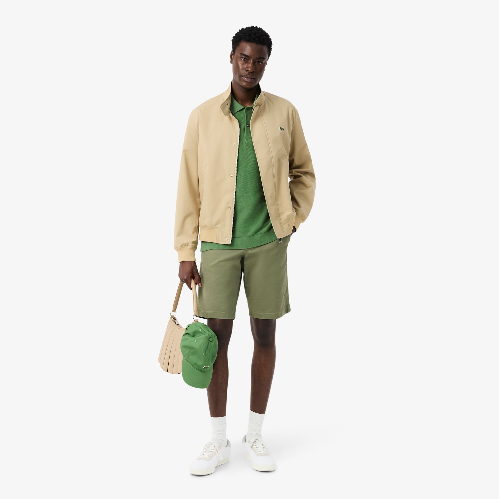Classic Fit Knitted Polo - Green
