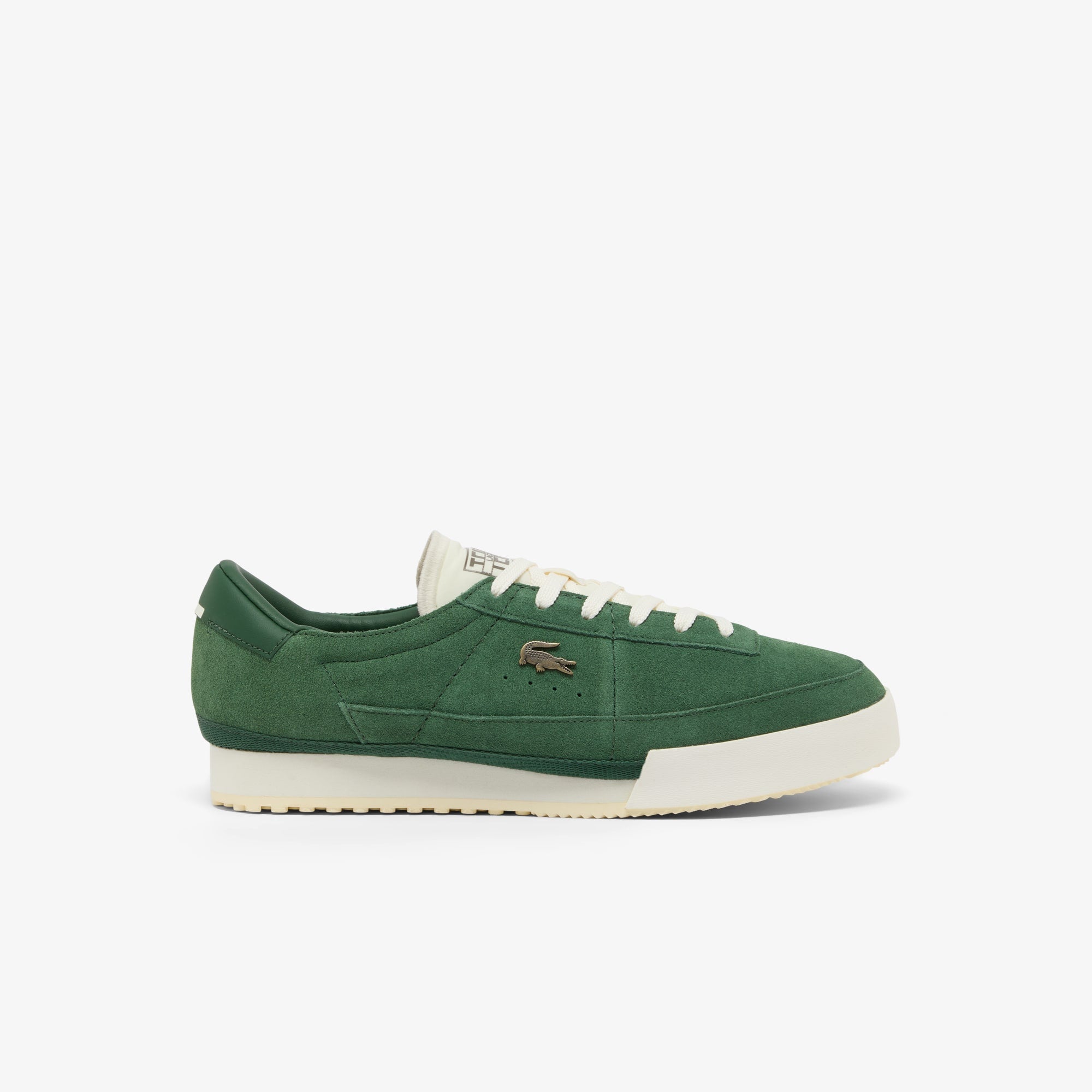 Men's Aura Suede Sneakers - DK GRN/OFF WHT