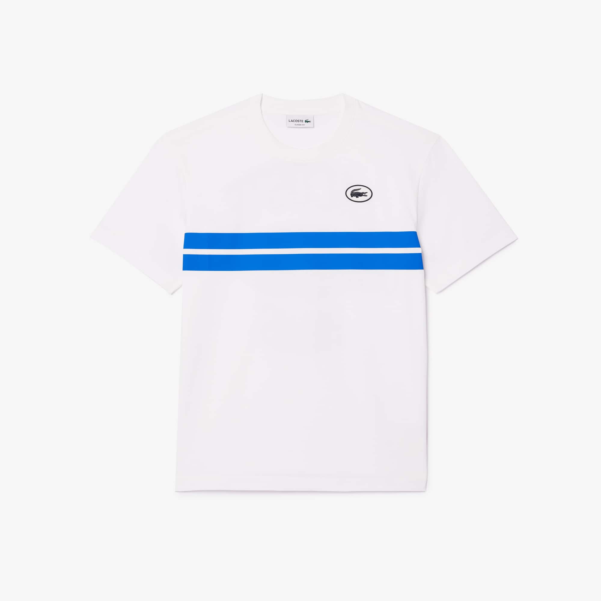 Men's Print Back Cotton T-Shirt - White