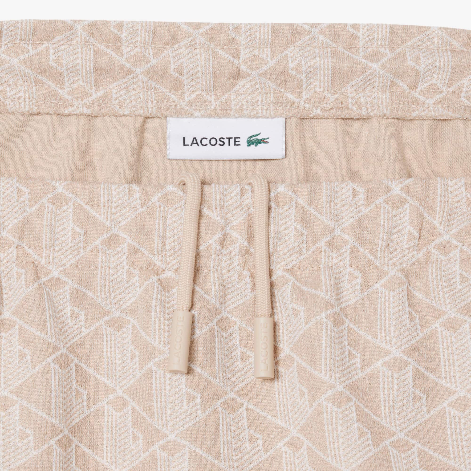 Monogram Skirt - Beige / Blanc