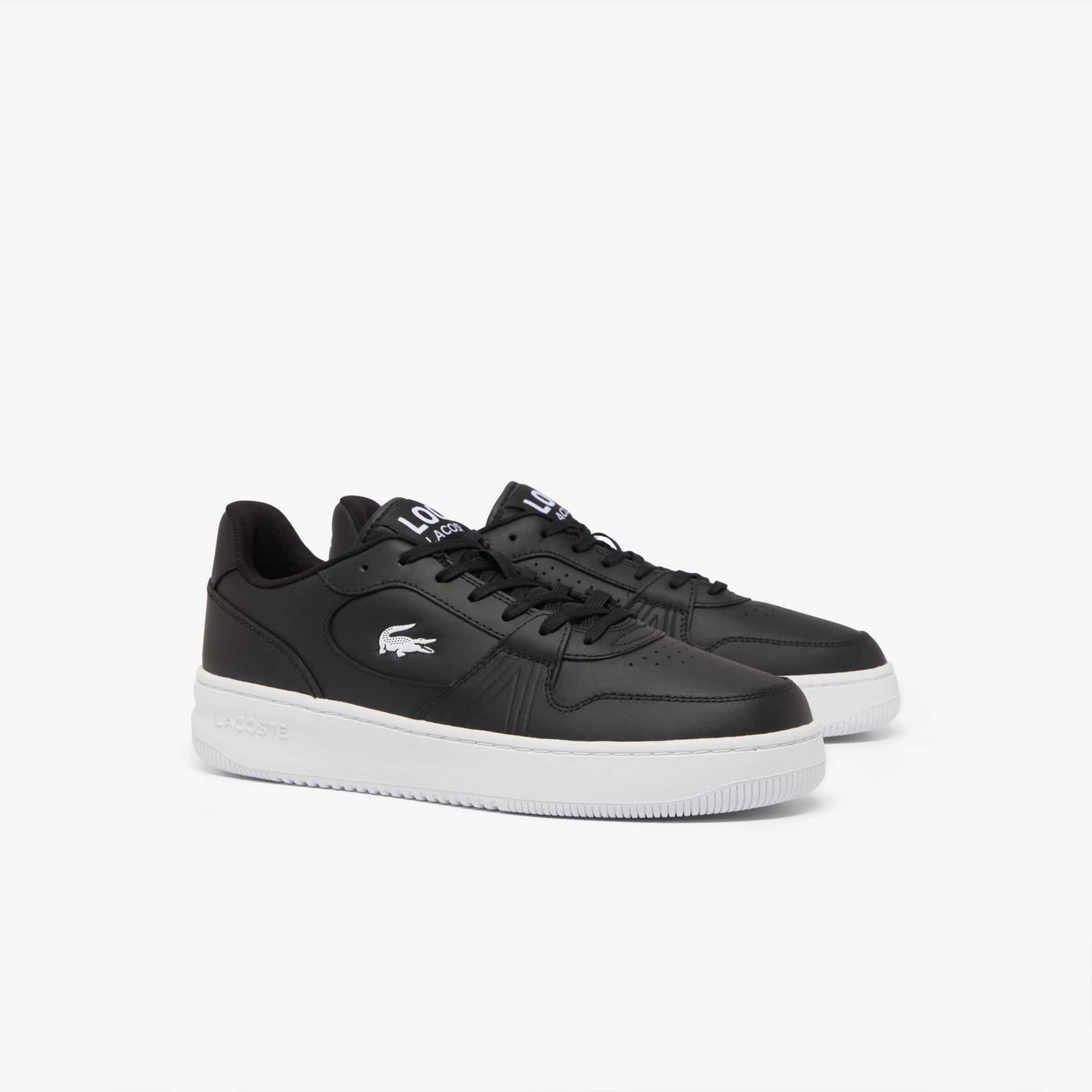 Men's L001 Set Leather Sneakers - Black & White