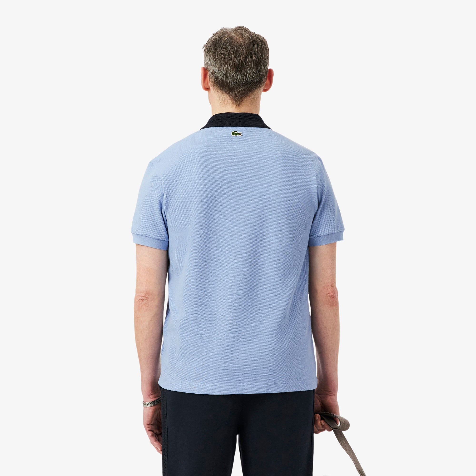 Made In France Classic Fit Badge Polo - Light Blue