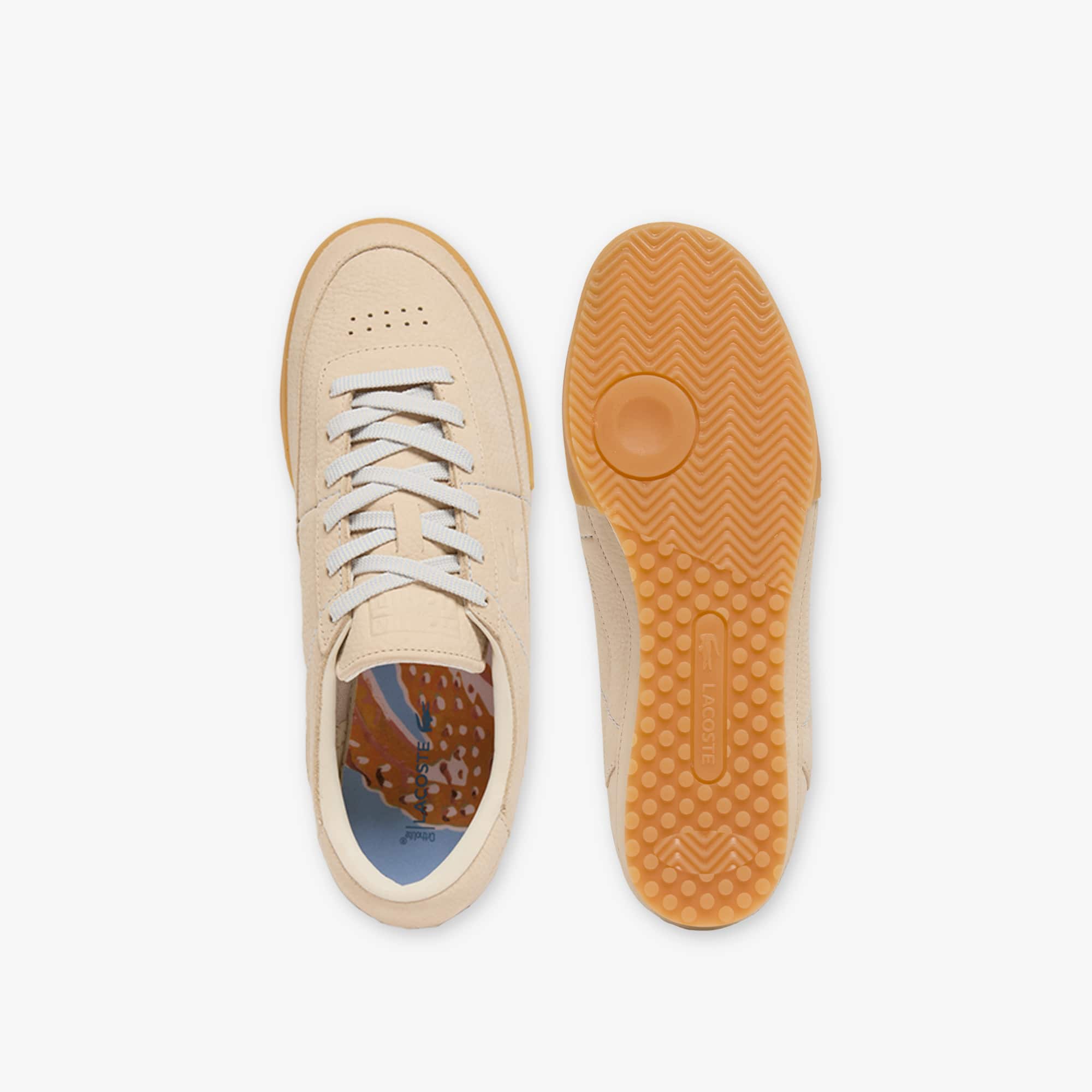 Men's Aura Leather Sneakers - OFF WHT/GUM
