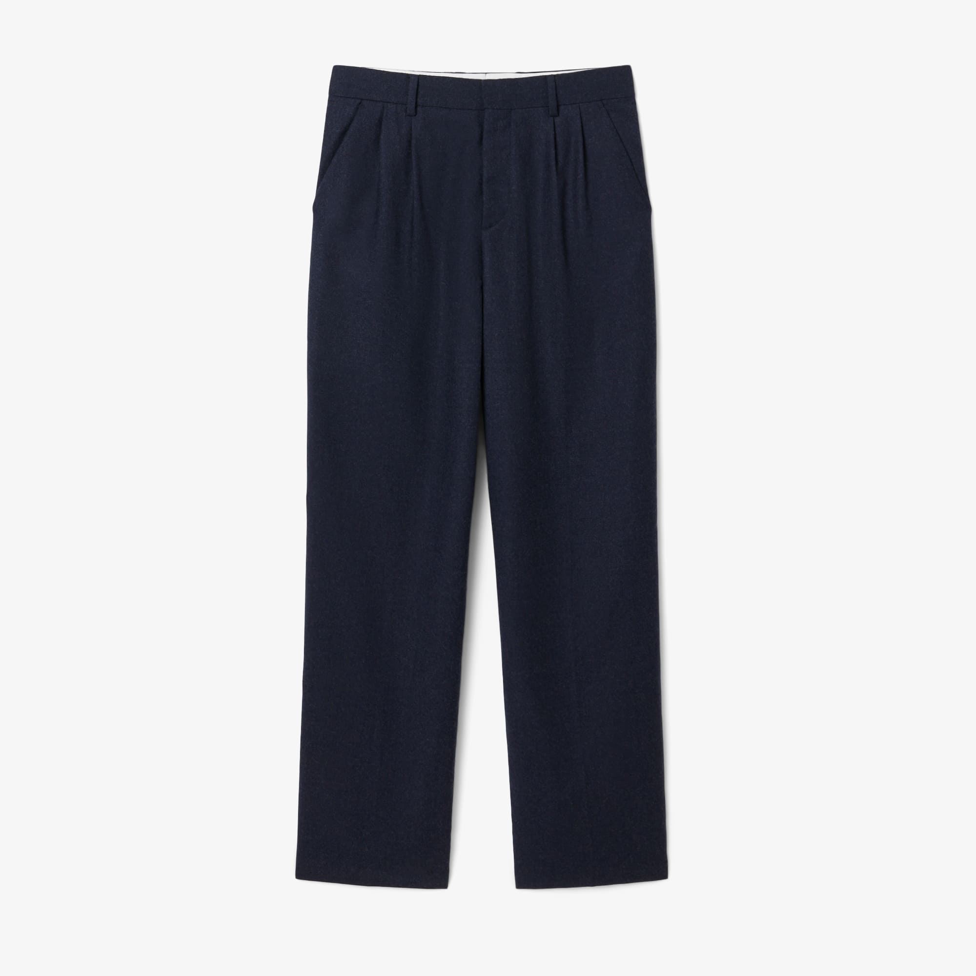 Men's Straight Fit Felted Wool Pants - Blue