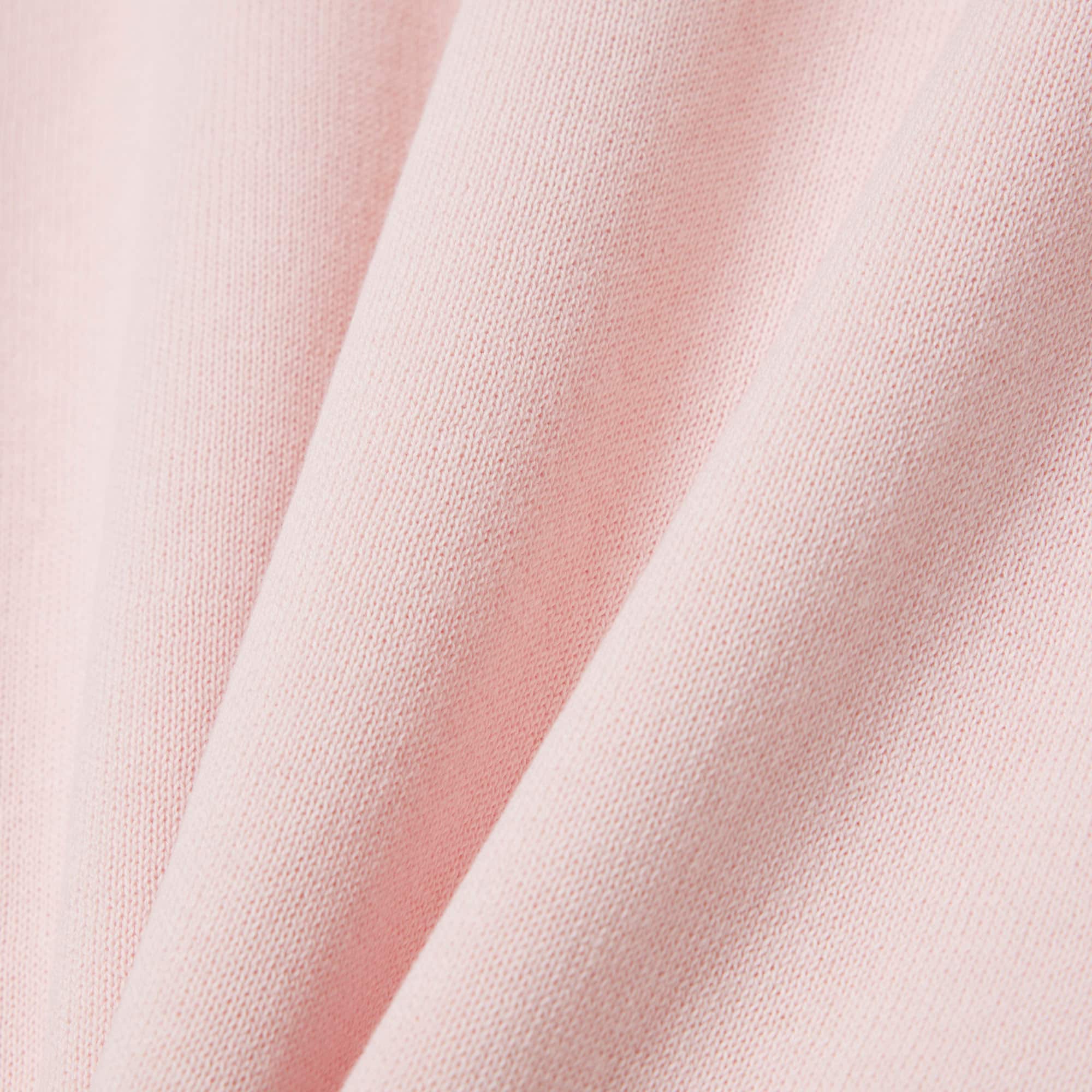 Short Sleeved 3D Knit Sweater - Light Pink