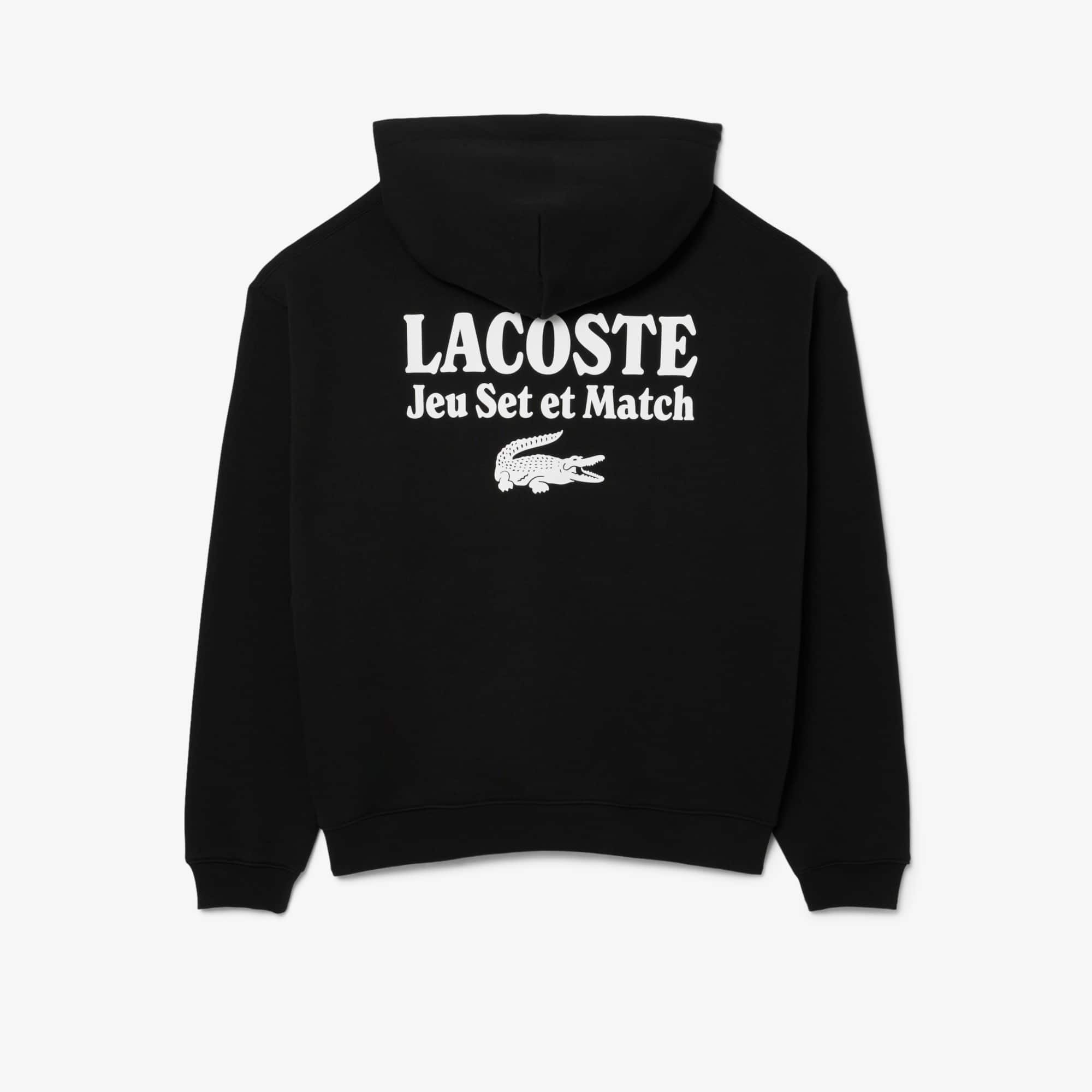 Men's Multi Print Fleece Hoodie - Black