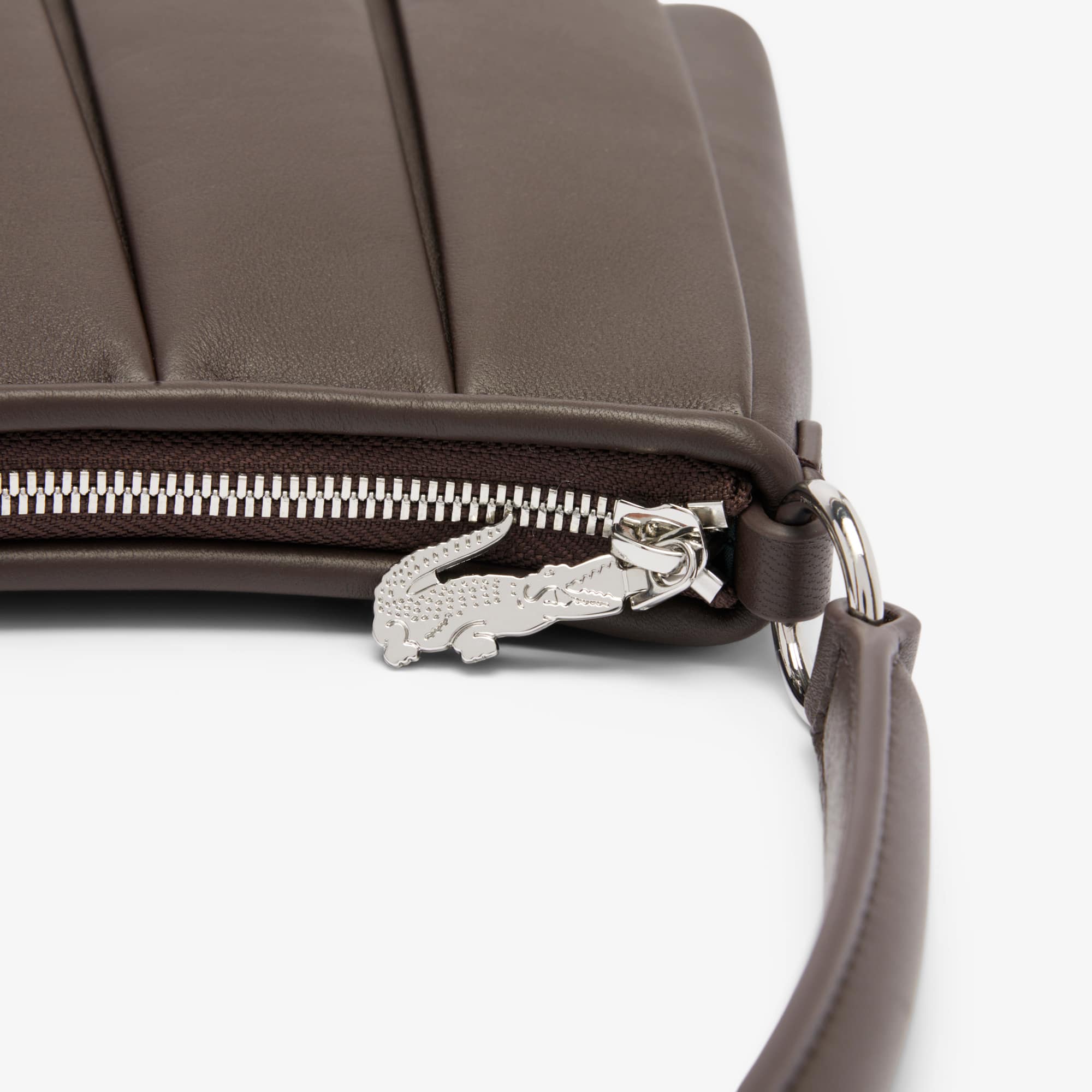 Medium Runway Lenglen Leather Bag - COFFEE BEAN