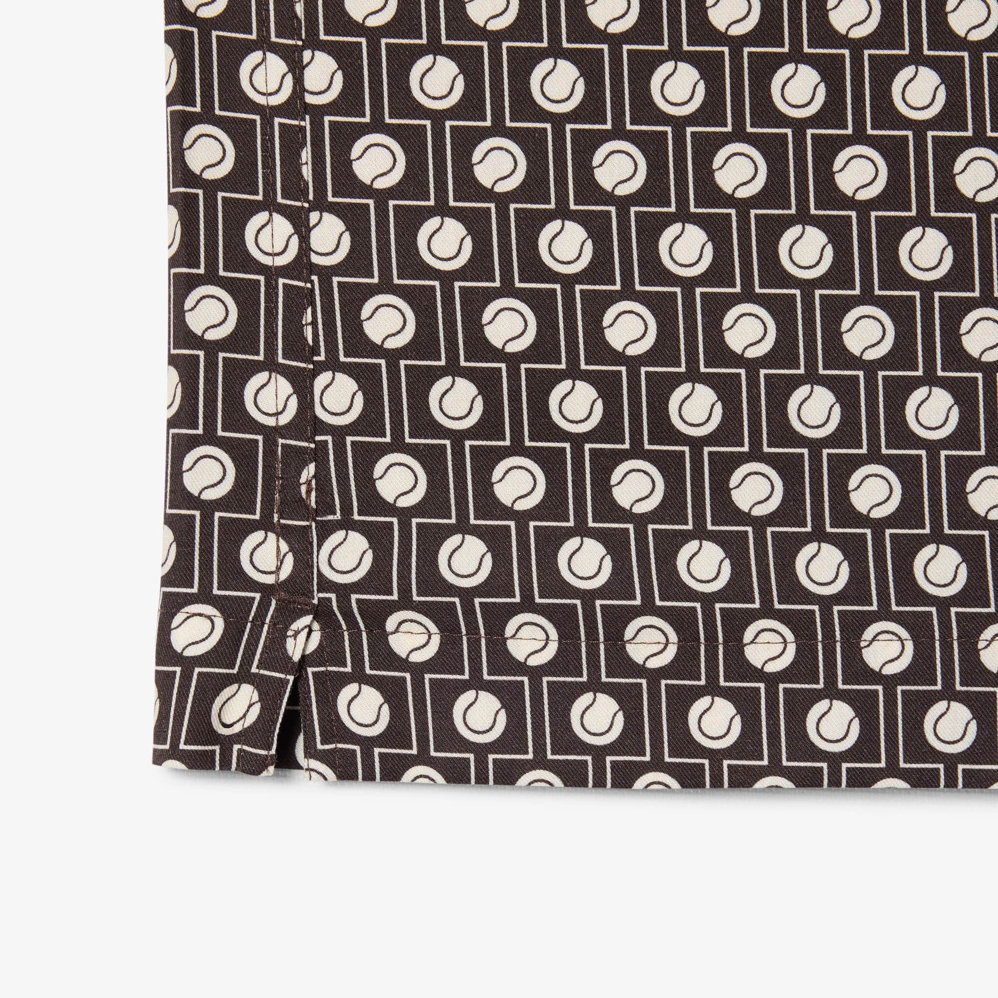Relaxed Fit Short Sleeved Shirt - Marron / Beige