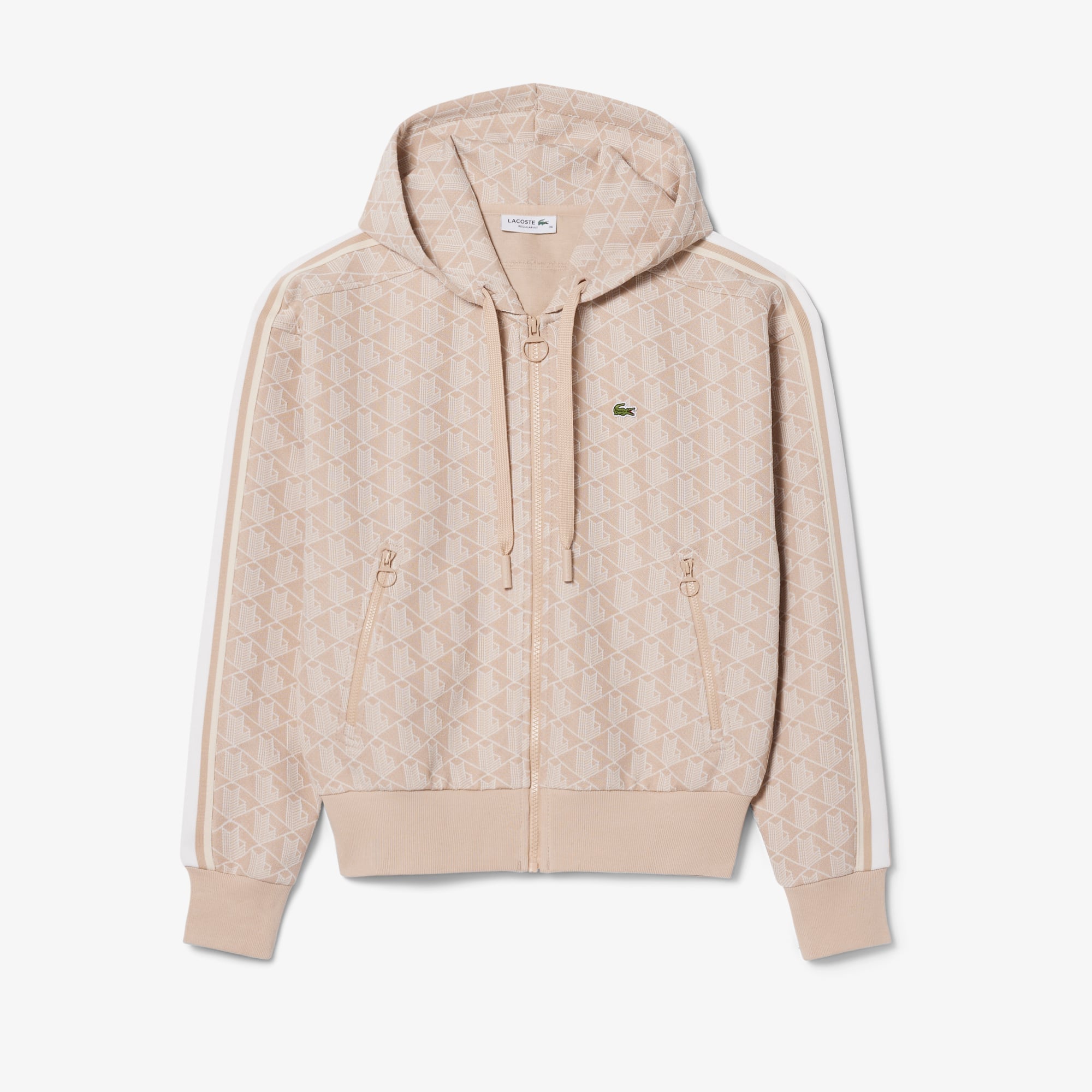 Women's Monogram Hoodie - Beige / Blanc