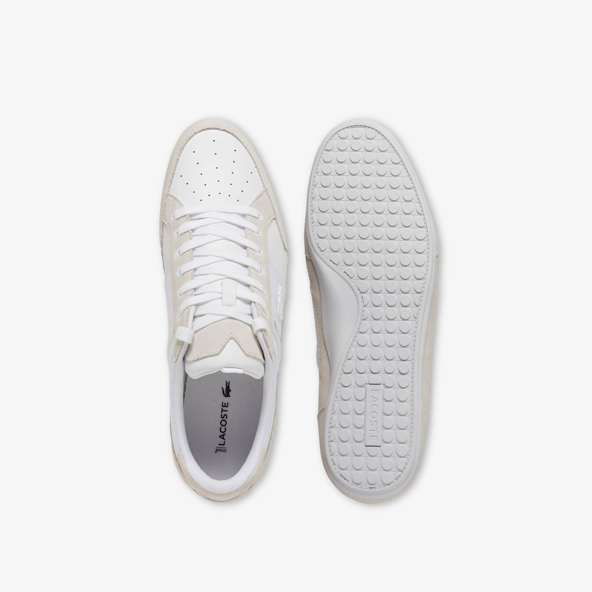 Men's Chaymon Suede Sneakers - WHITE/WHITE