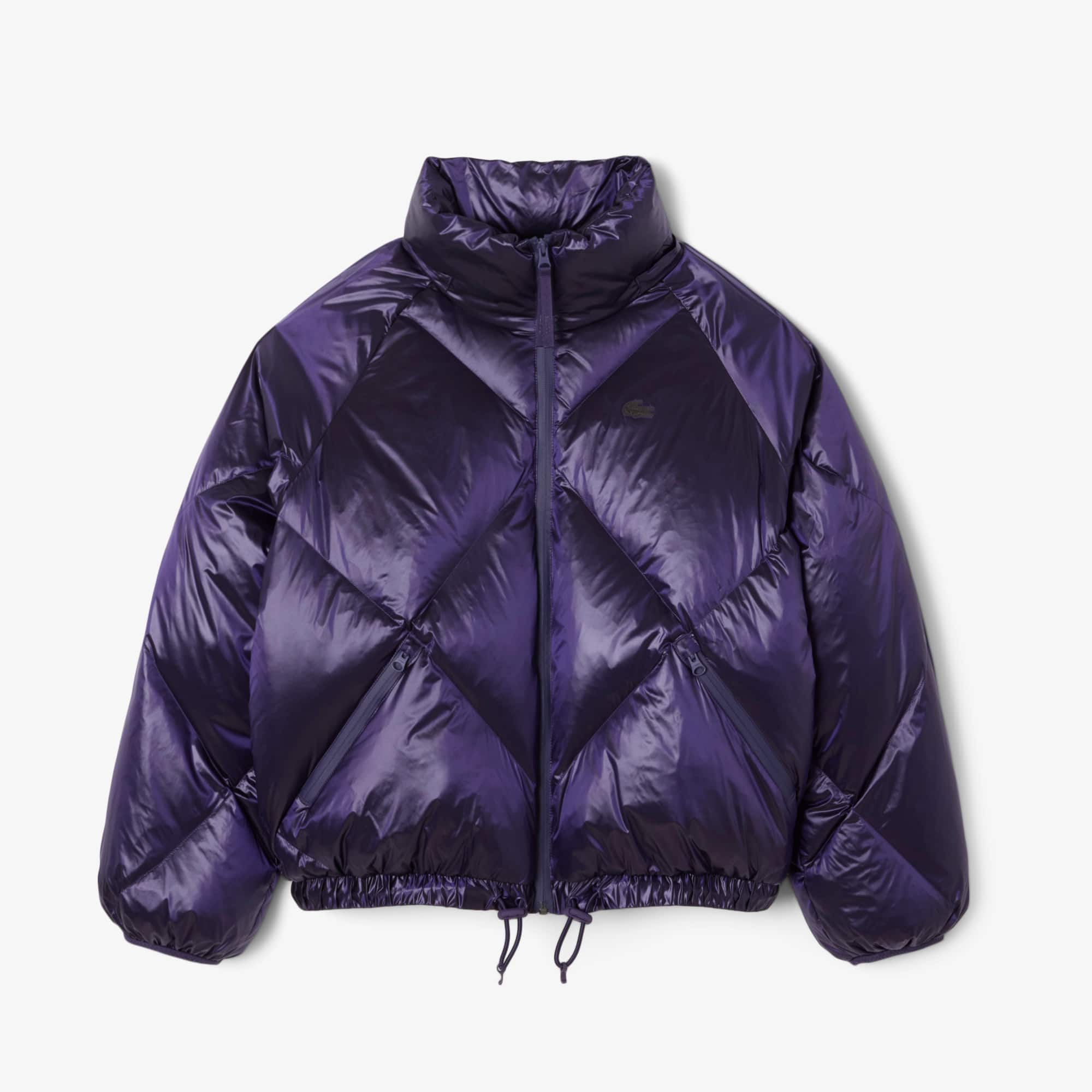 Women's Oversized Water-Repellent Down Jacket - Purple / Brown