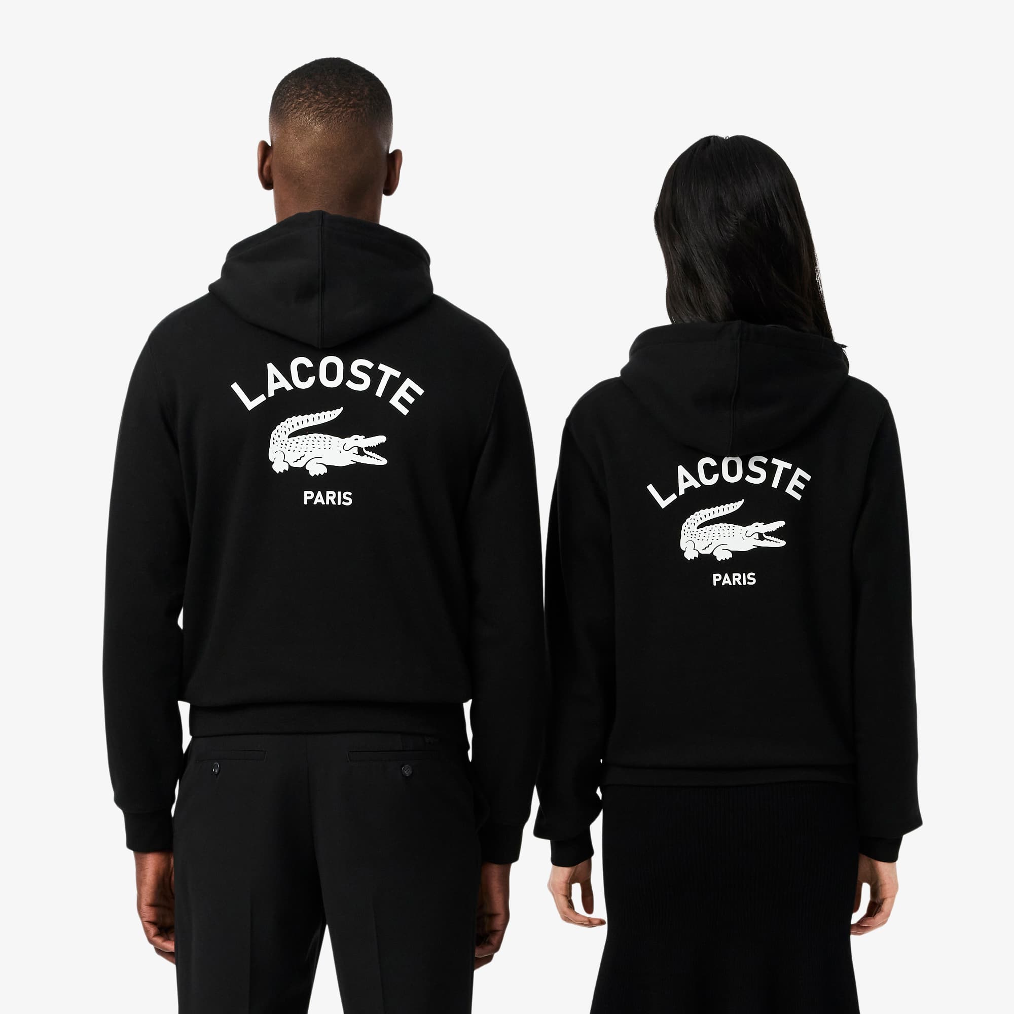 Unisex Print Hoodie - Black