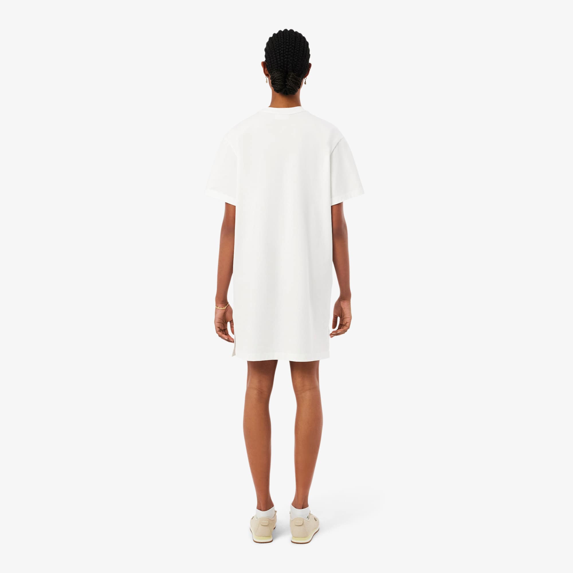 Oversized cotton T-Shirt dress - White