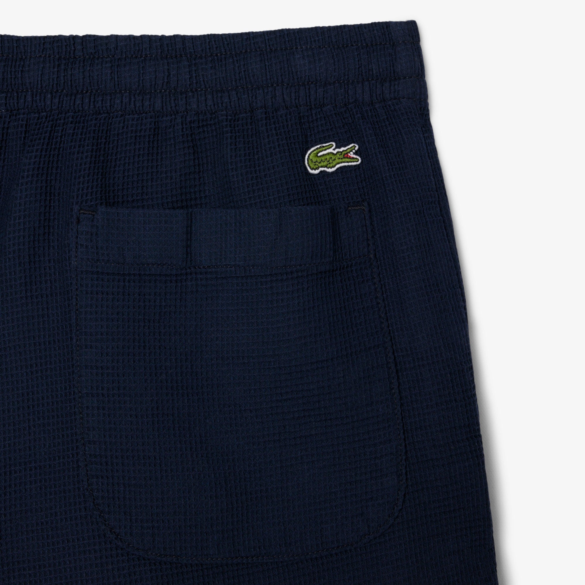 Men's Lightweight Textured Shorts - Navy Blue