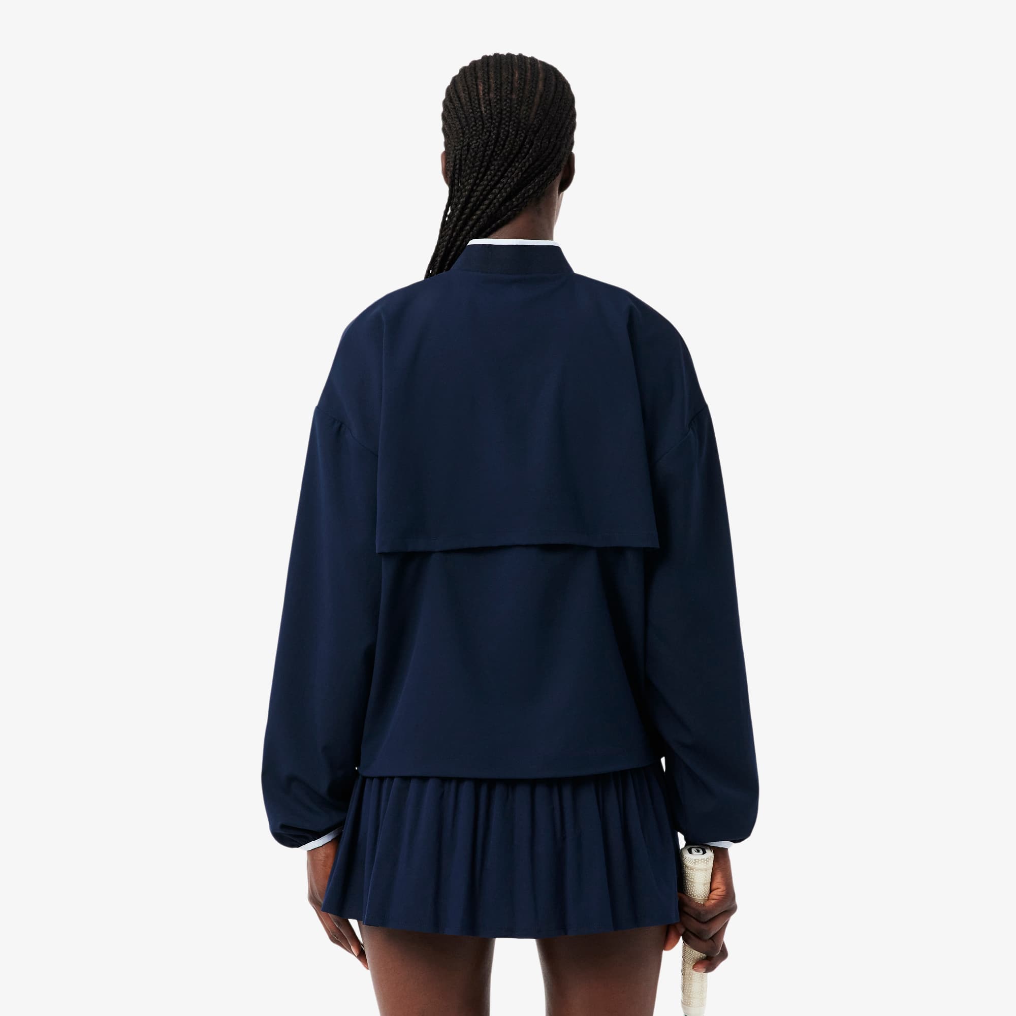 Tennis Water-Repellent Track Jacket - Navy Blue