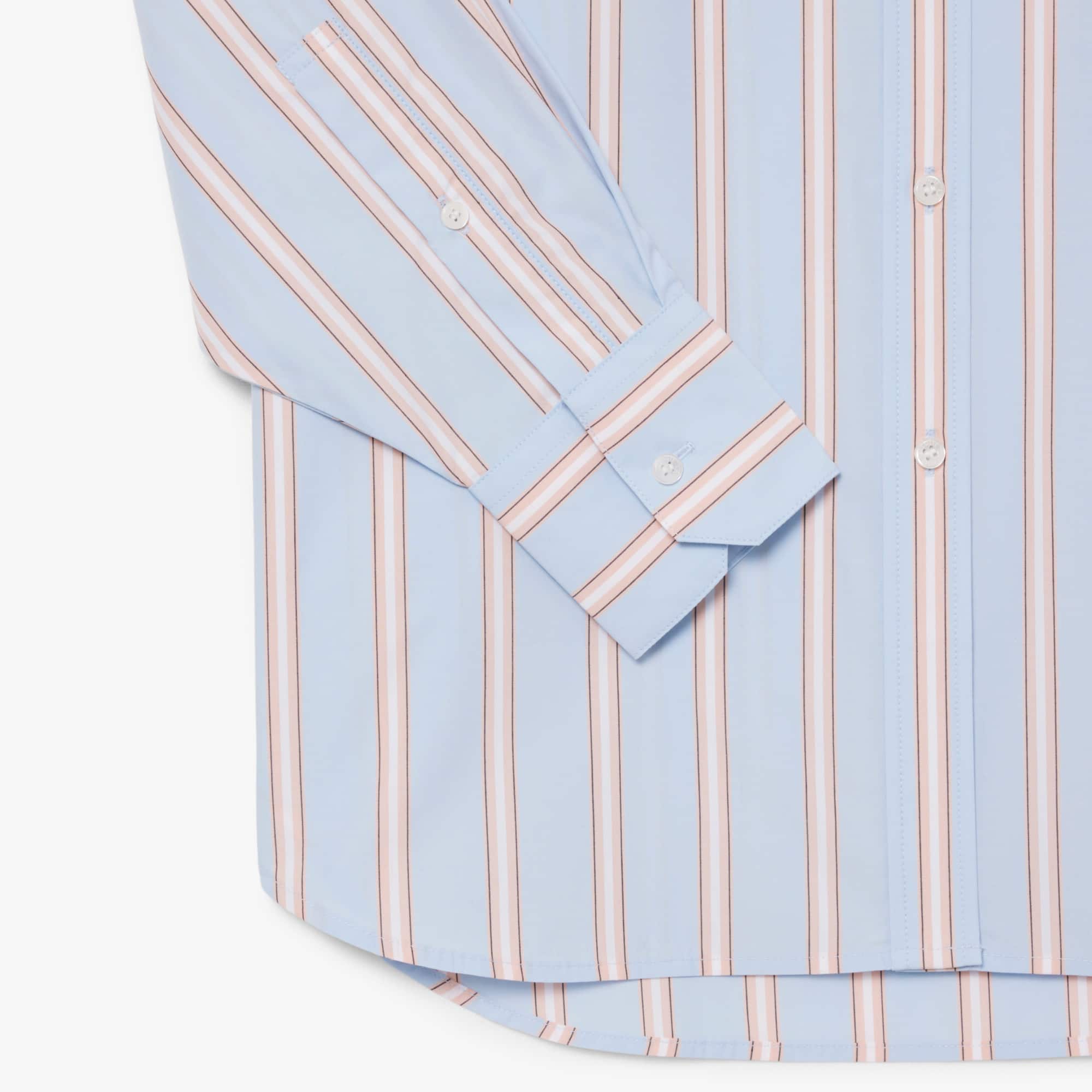 Oversized Cotton Poplin Shirt - Bleu Clair / Rose / Blanc / Noir