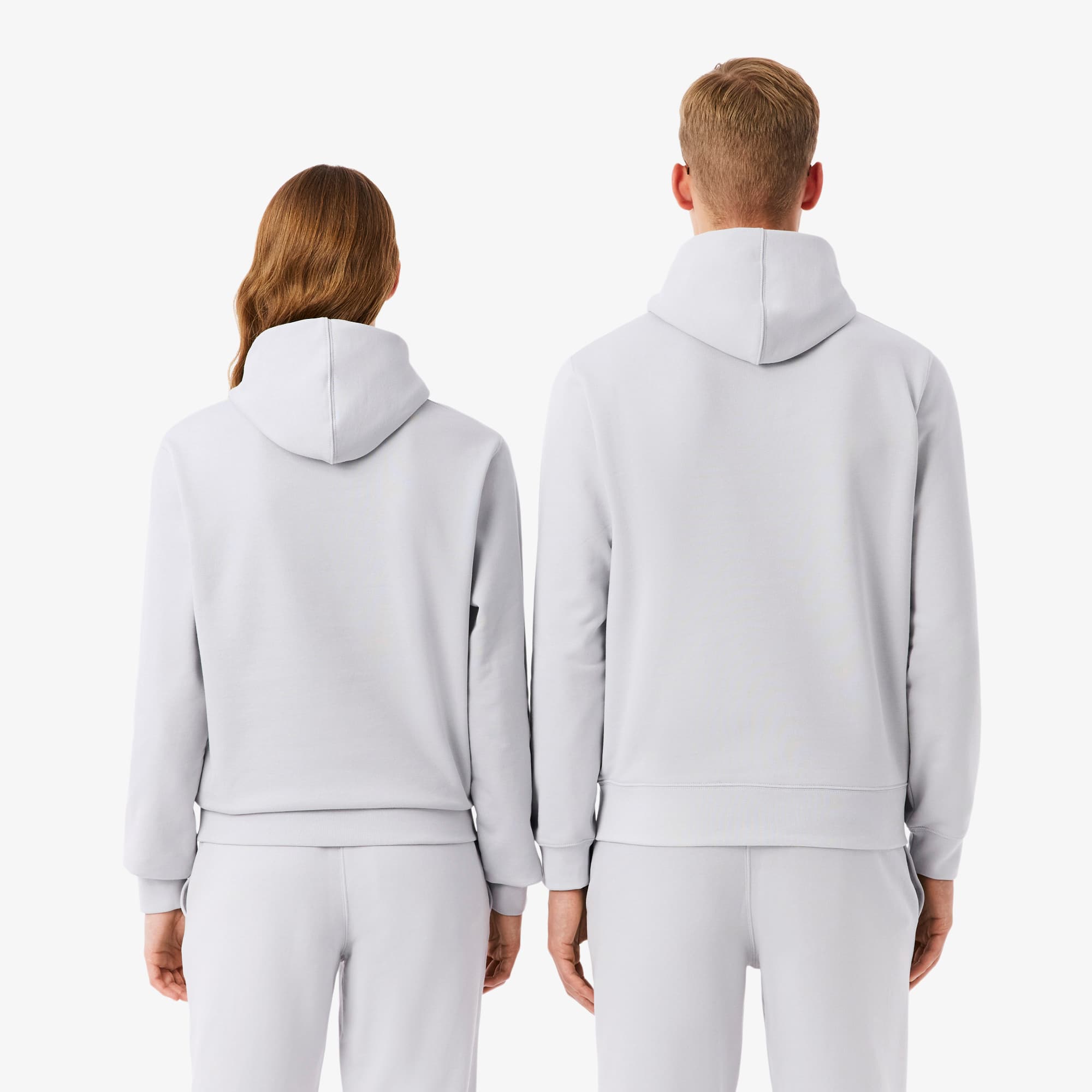 Embossed Branding Hoodie - Light Grey