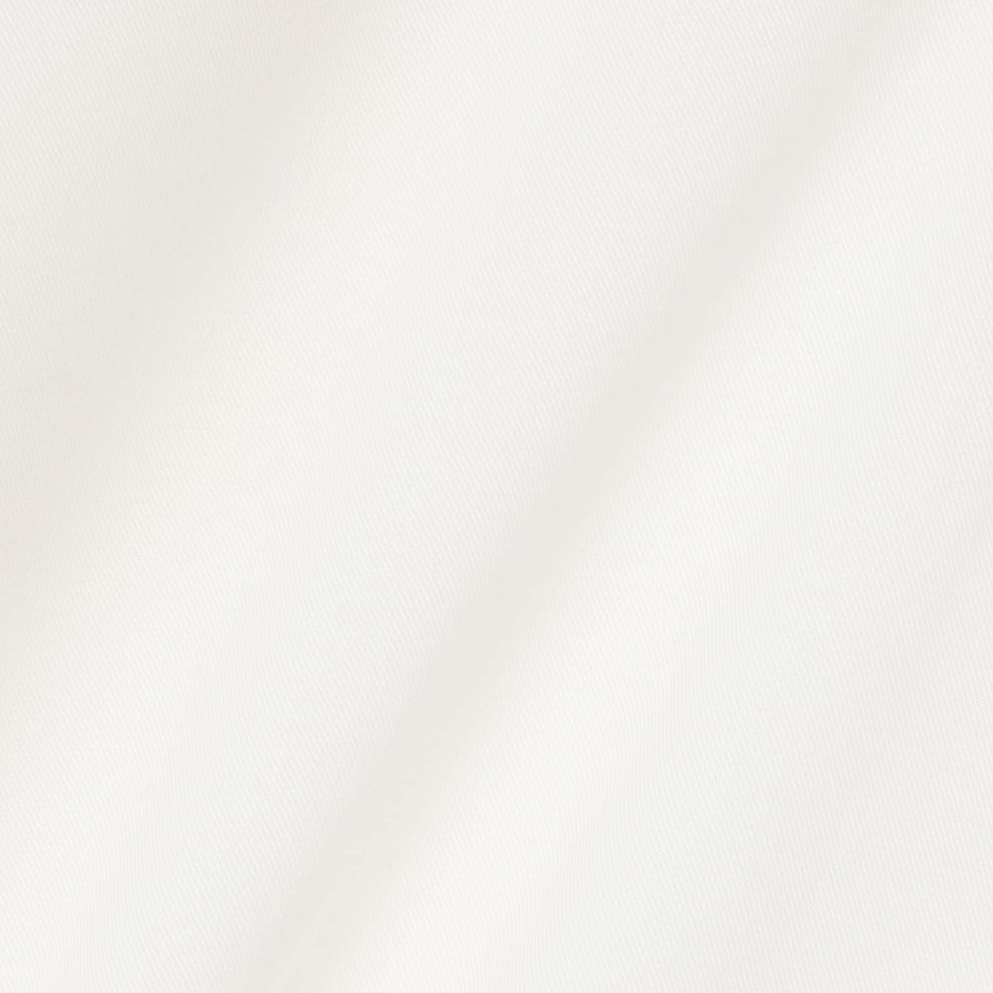 Oversized Fluid Twill Polo - White