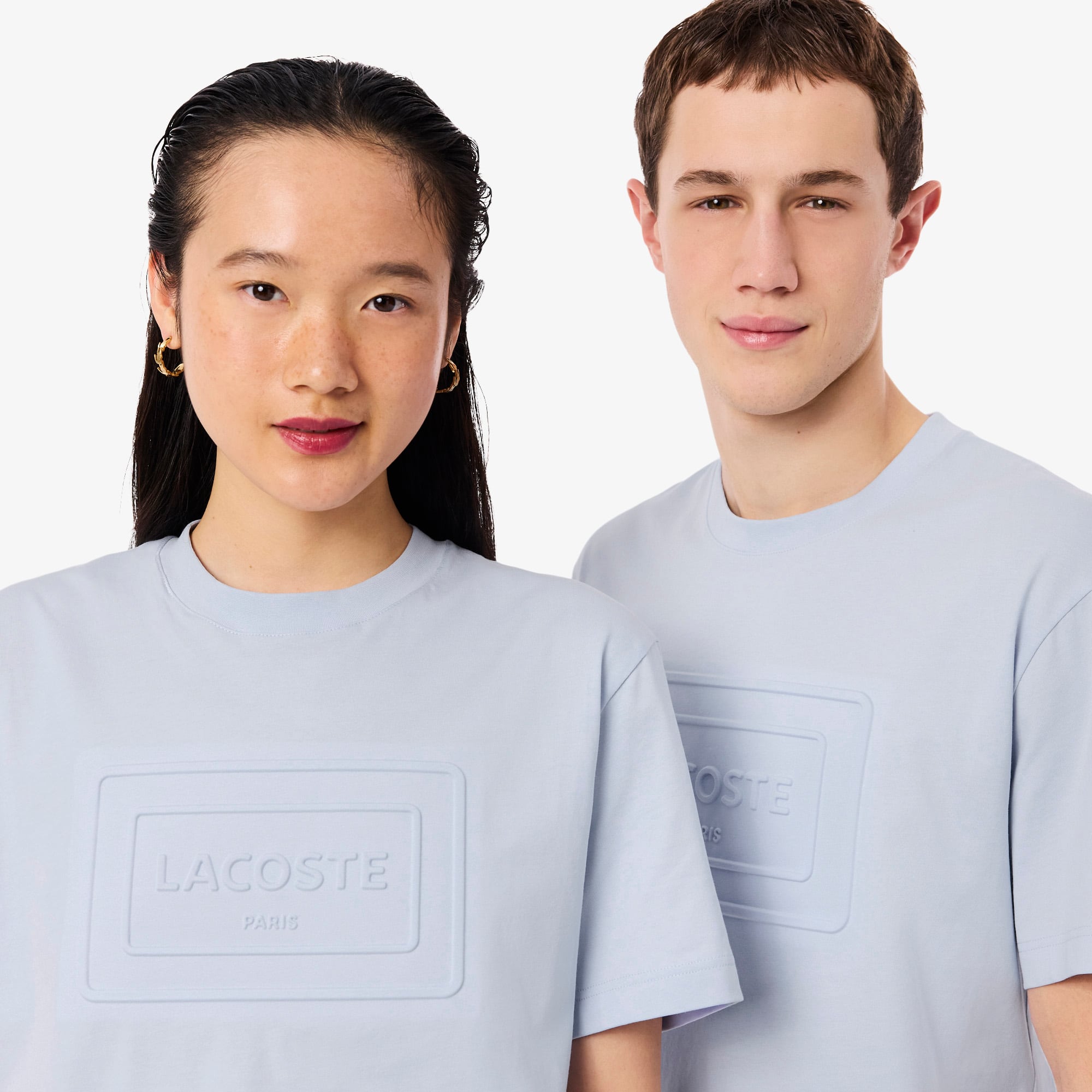 Embroidered Cotton T-Shirt - Phoenix blue