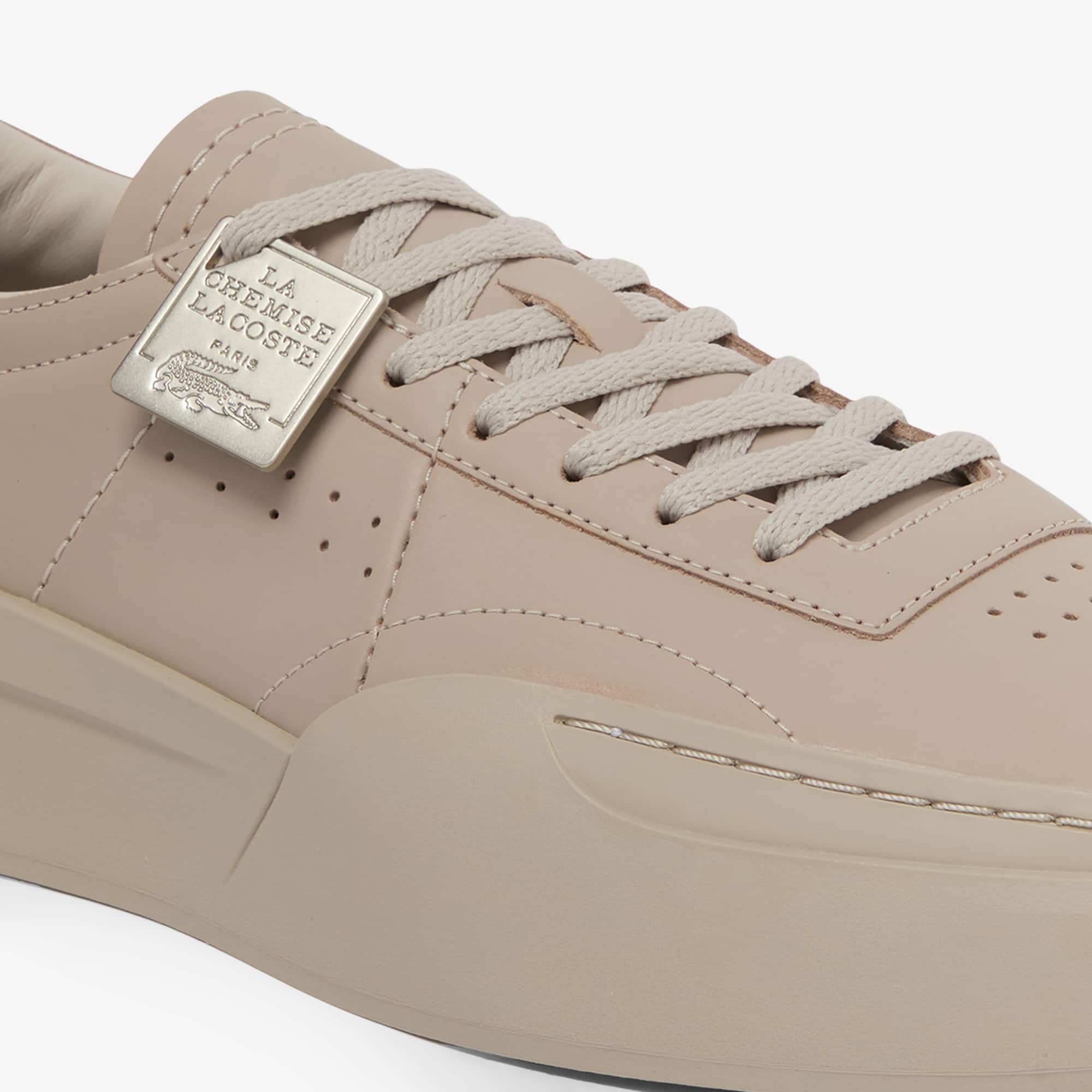 Men's Aura Club Leather Sneakers - GRY/GRY