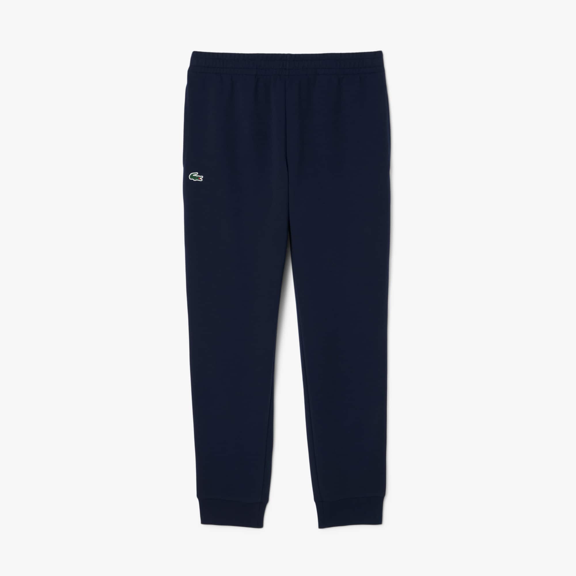Men's Tennis Logo Stripe Tracksuit Pants - Navy Blue
