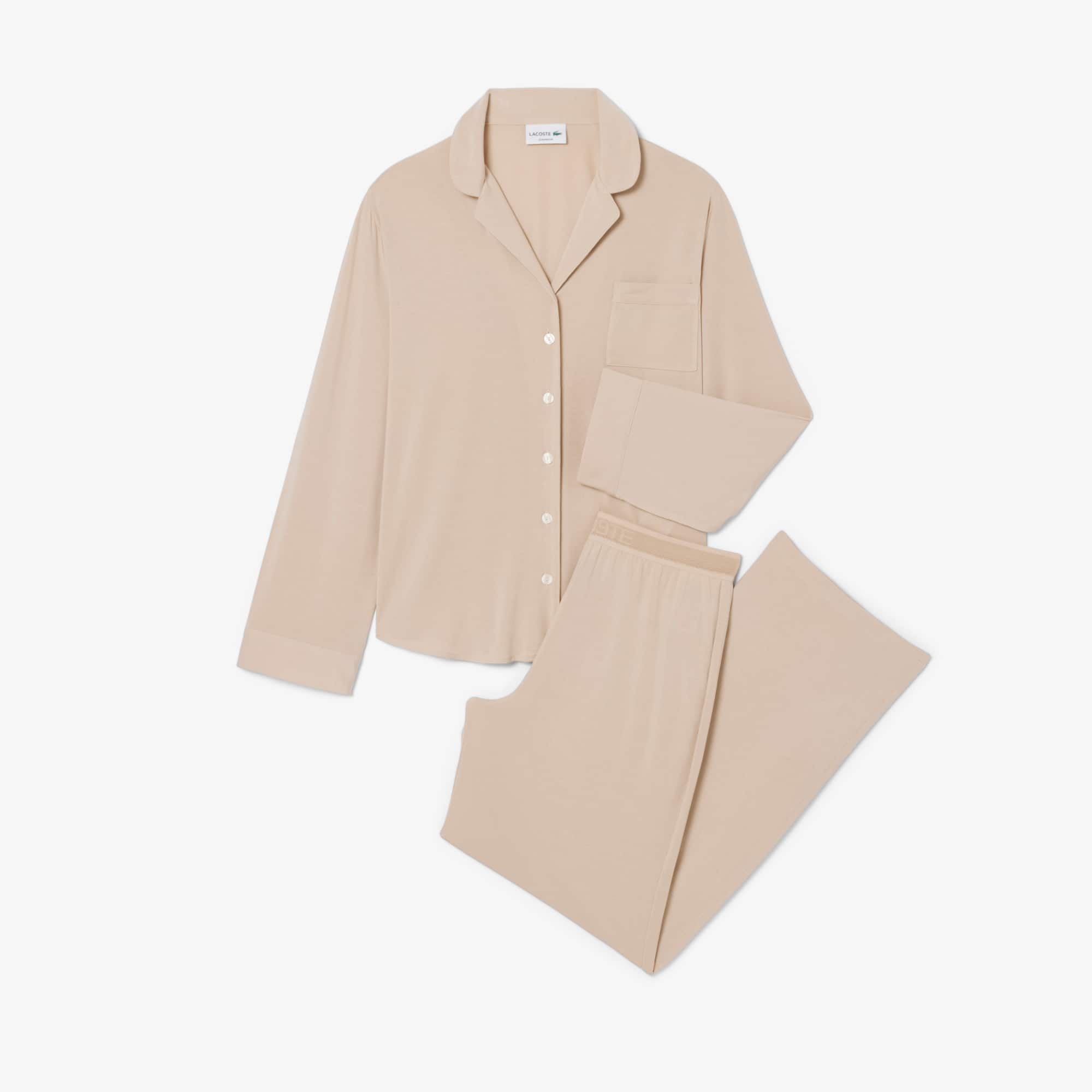 Modal Jersey Pajama Set - Beige