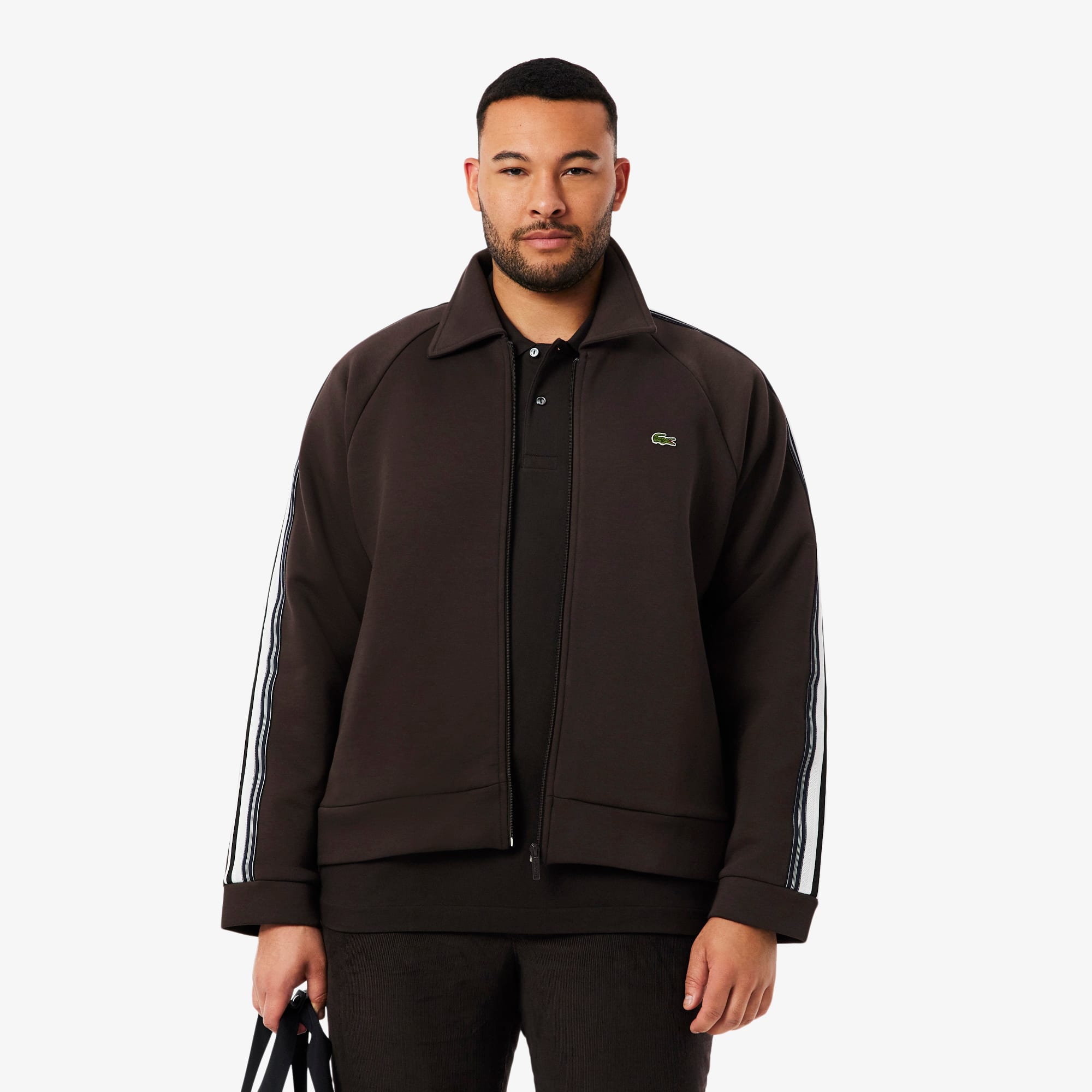Men's Made In France Zip-Up Sweatshirt - Brown