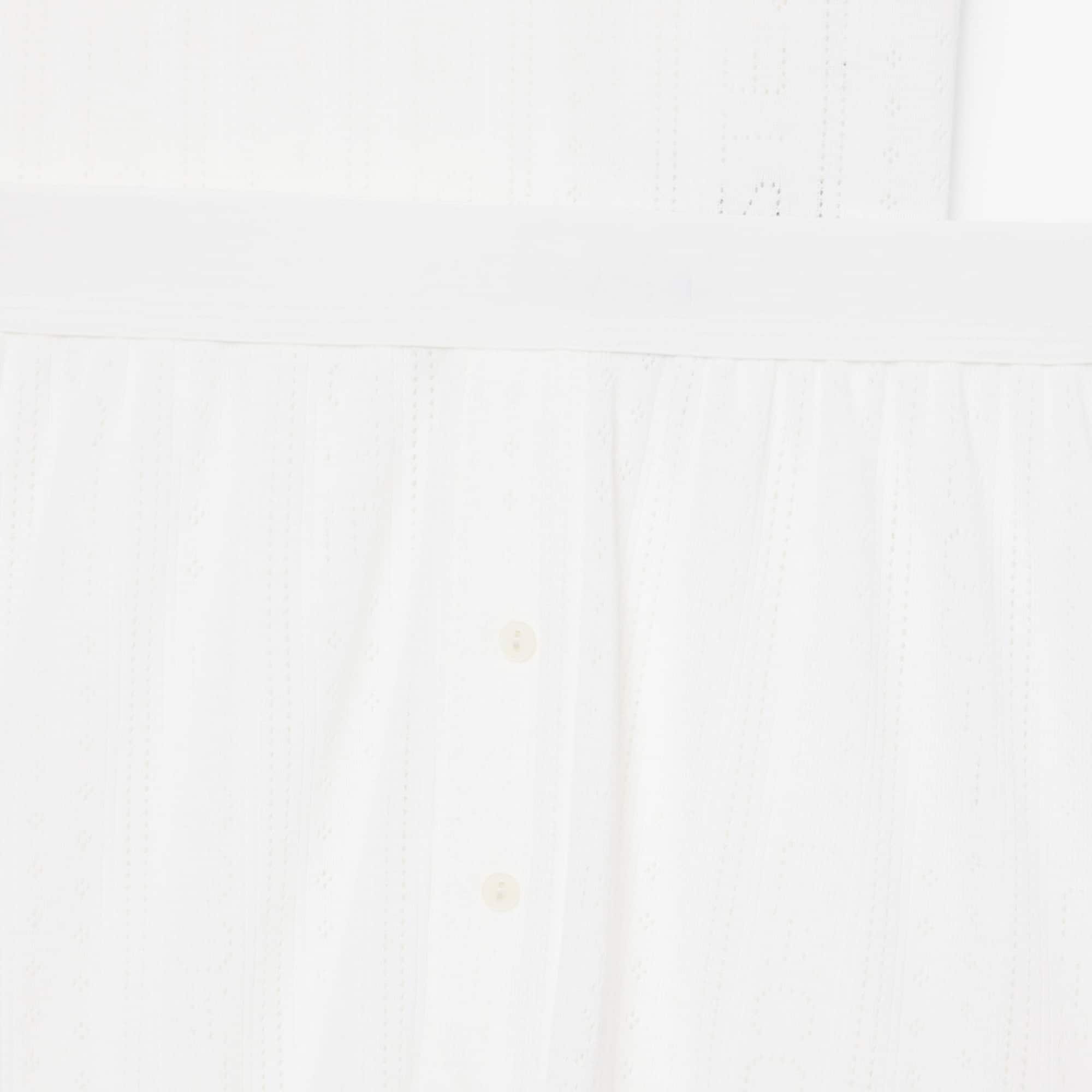 Pointelle Pajama Set - White