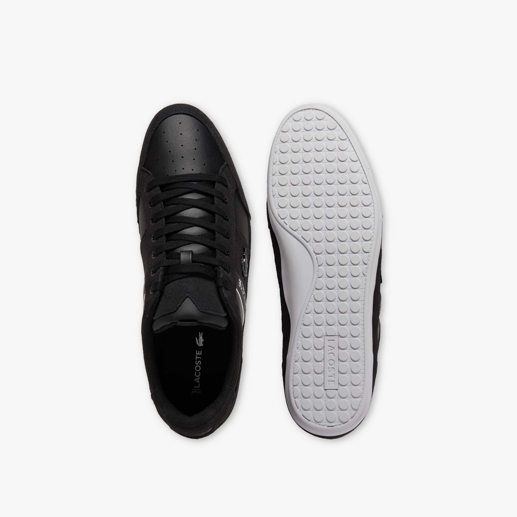 Men's Chaymon Suede Sneakers - Black & White