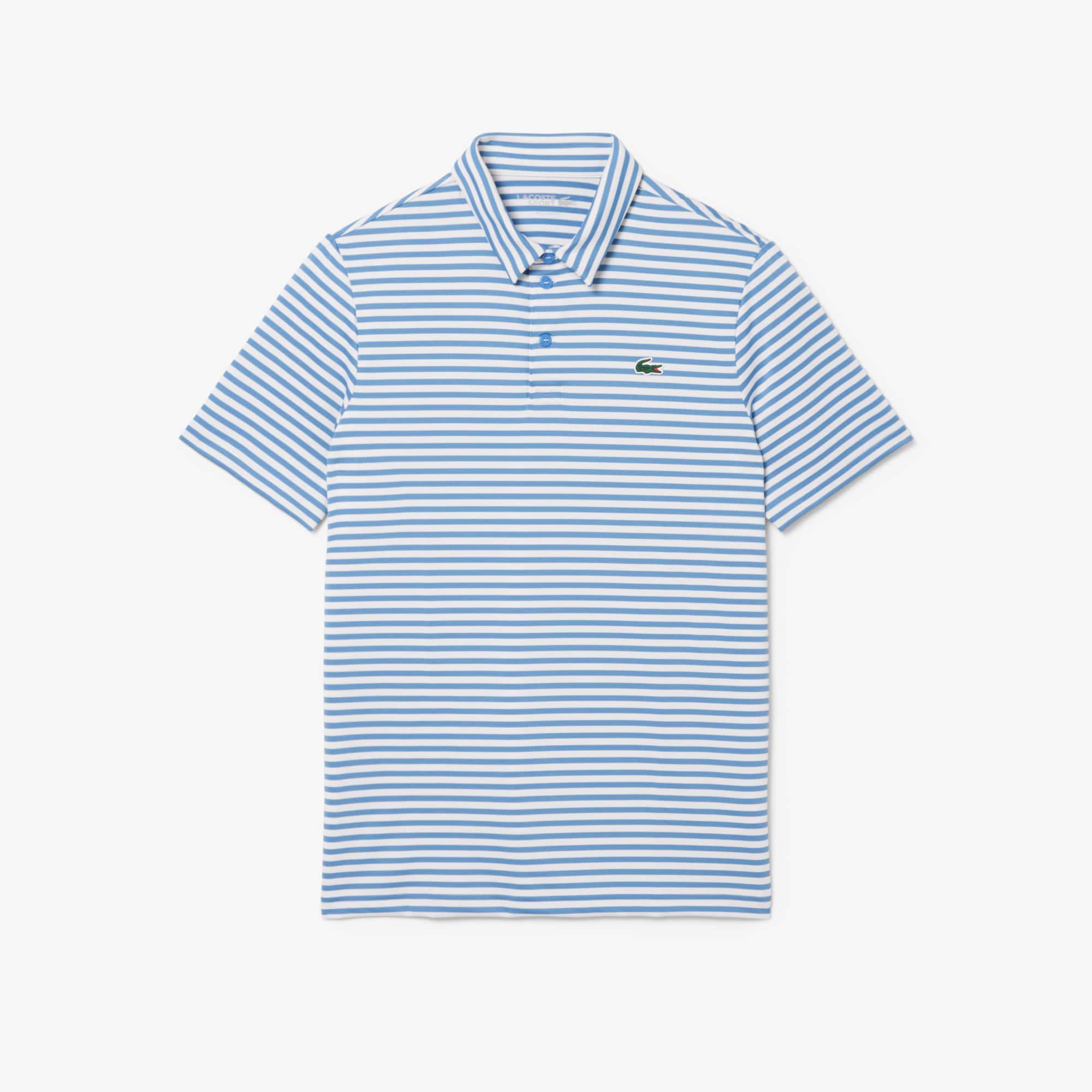 Regular Fit Ultra Dry Striped Golf Polo - Blue / White