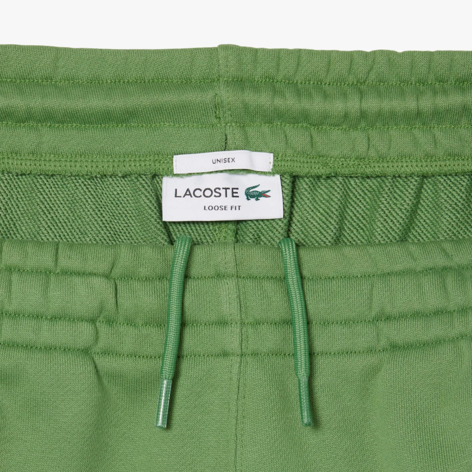 Loose Fit Fleece Joggers - Green
