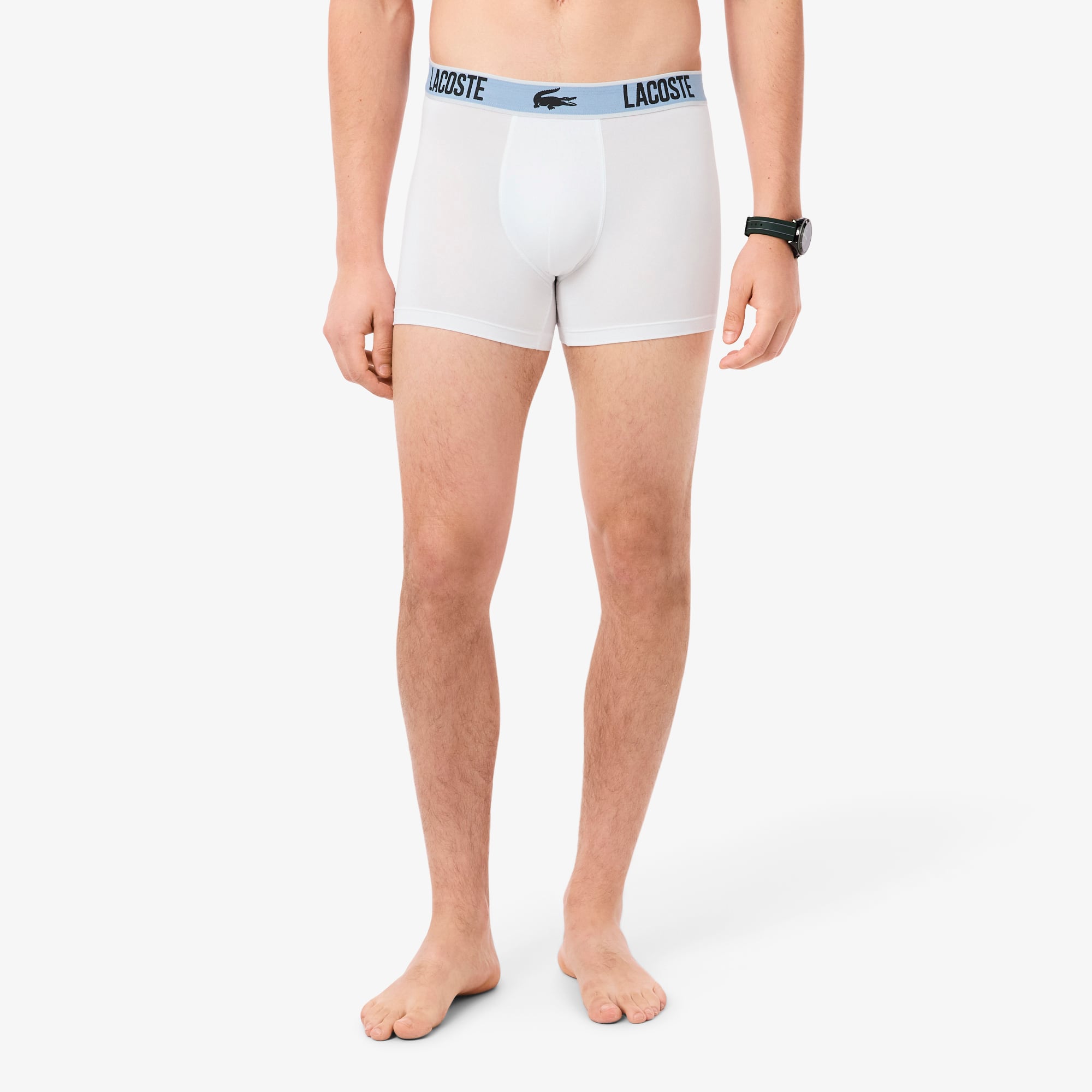 Men's 3-Pack Microfiber Trunks - Black / Dark Grey / White
