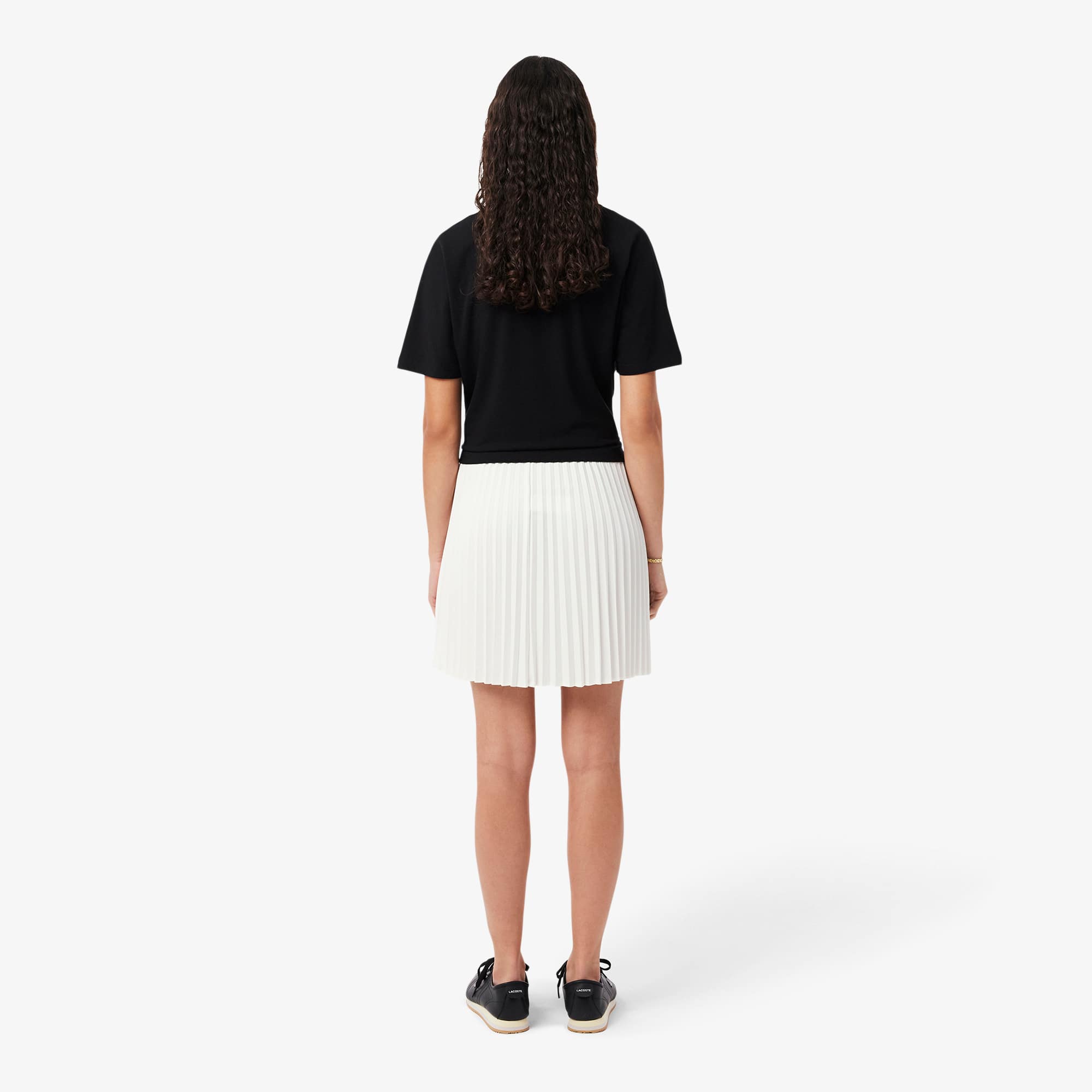 Women's Short Pleated Skirt - White