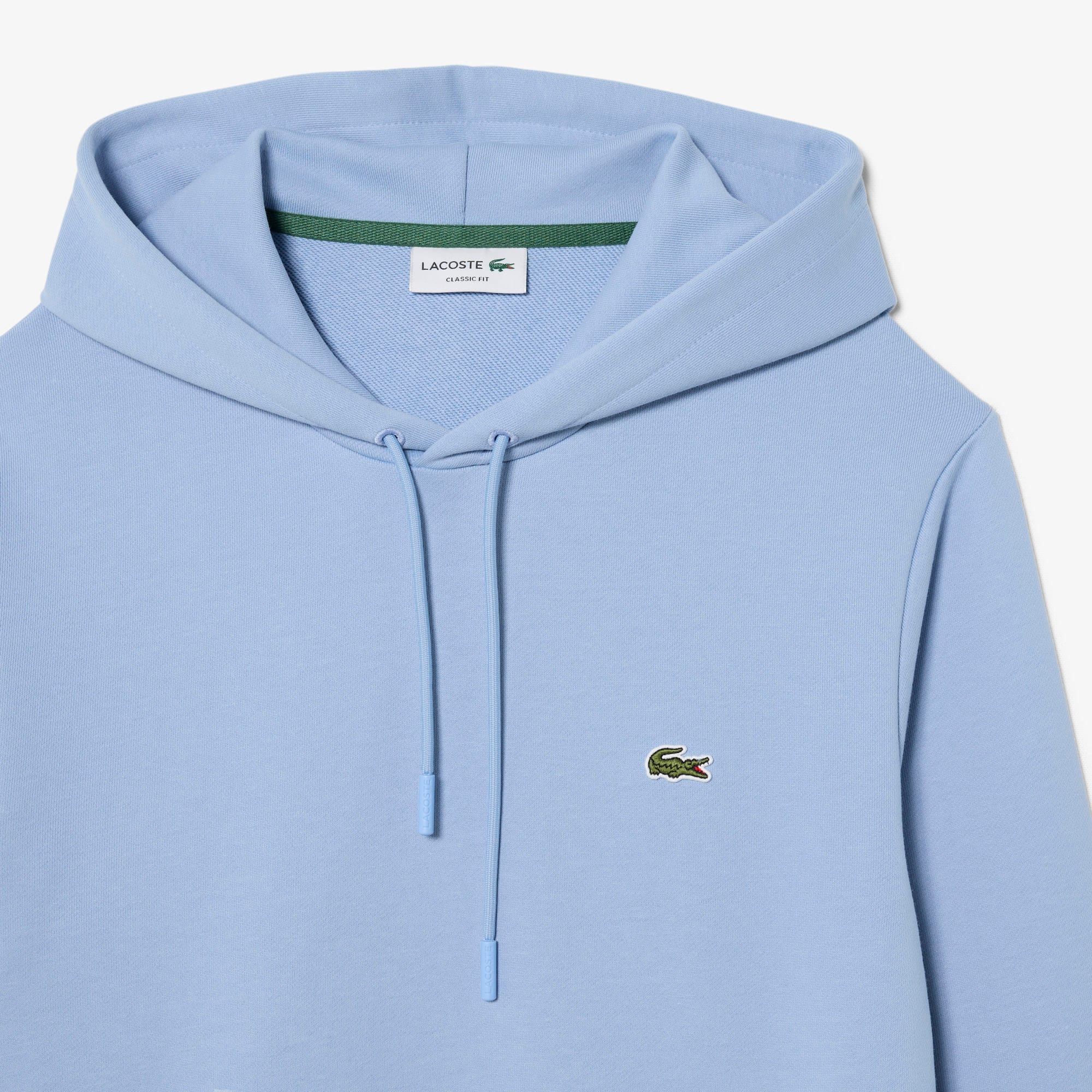 Men's Cotton Fleece Hoodie - Light Blue