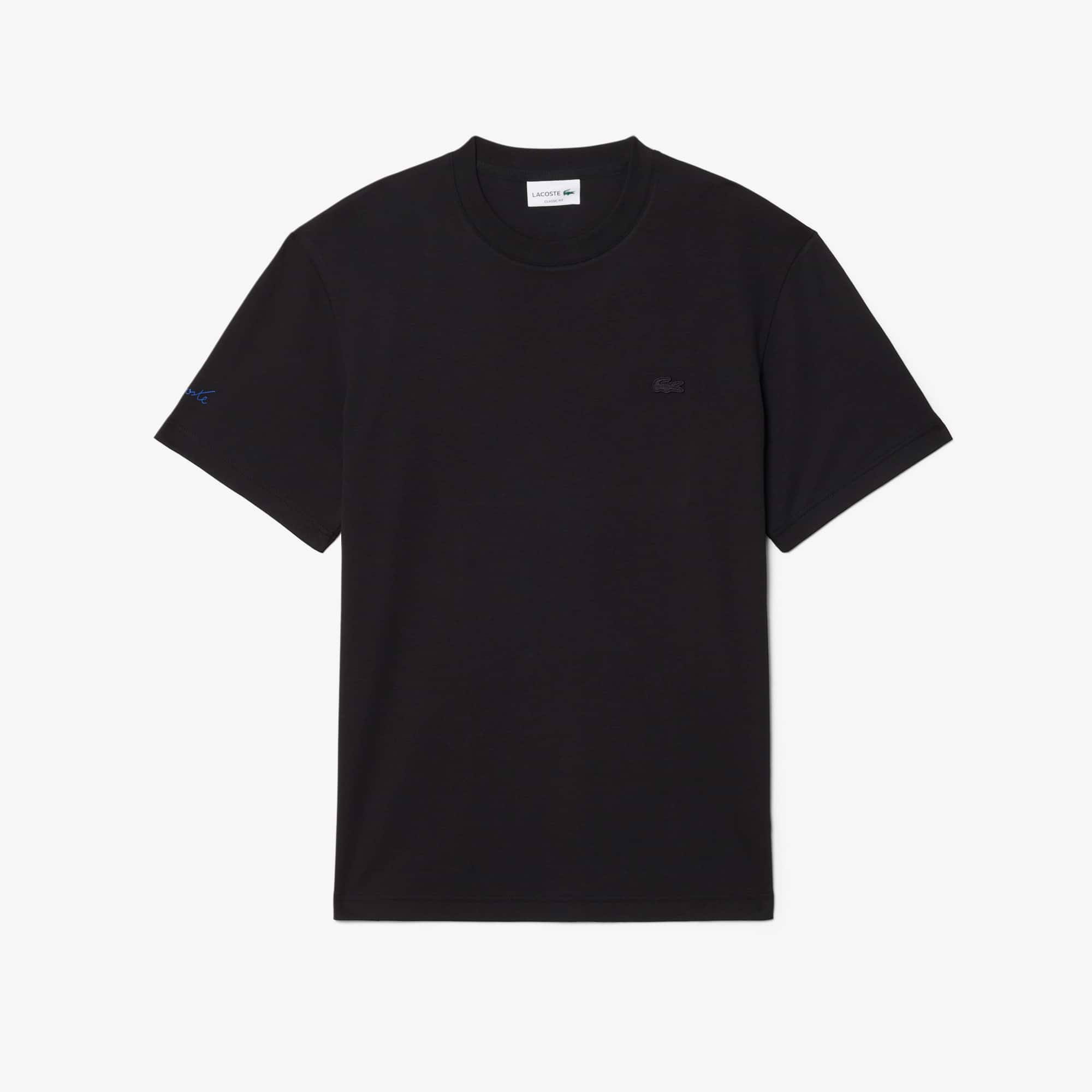 Men's Embroidered Signature T-Shirt - Black