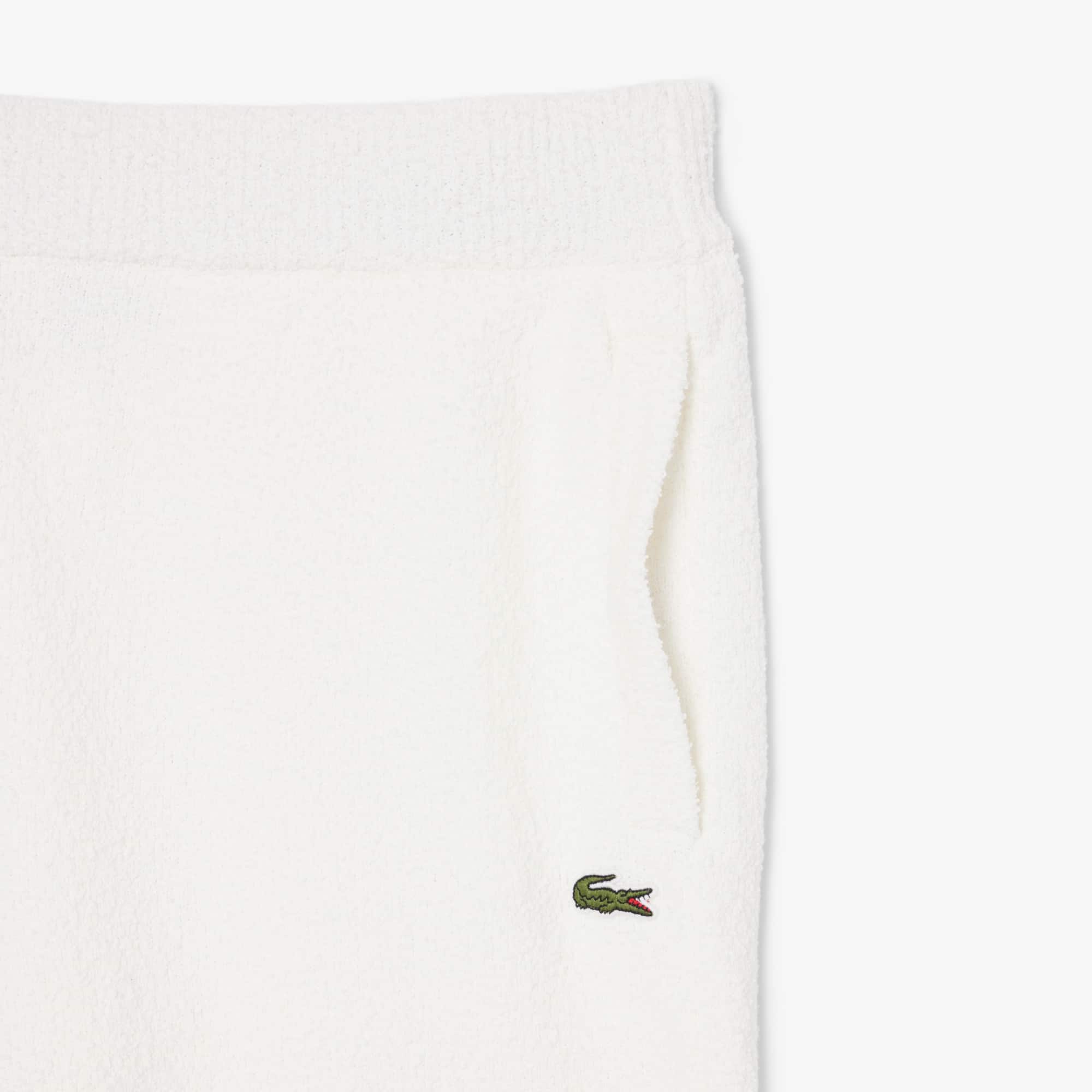 Bouclé Knit Shorts - White