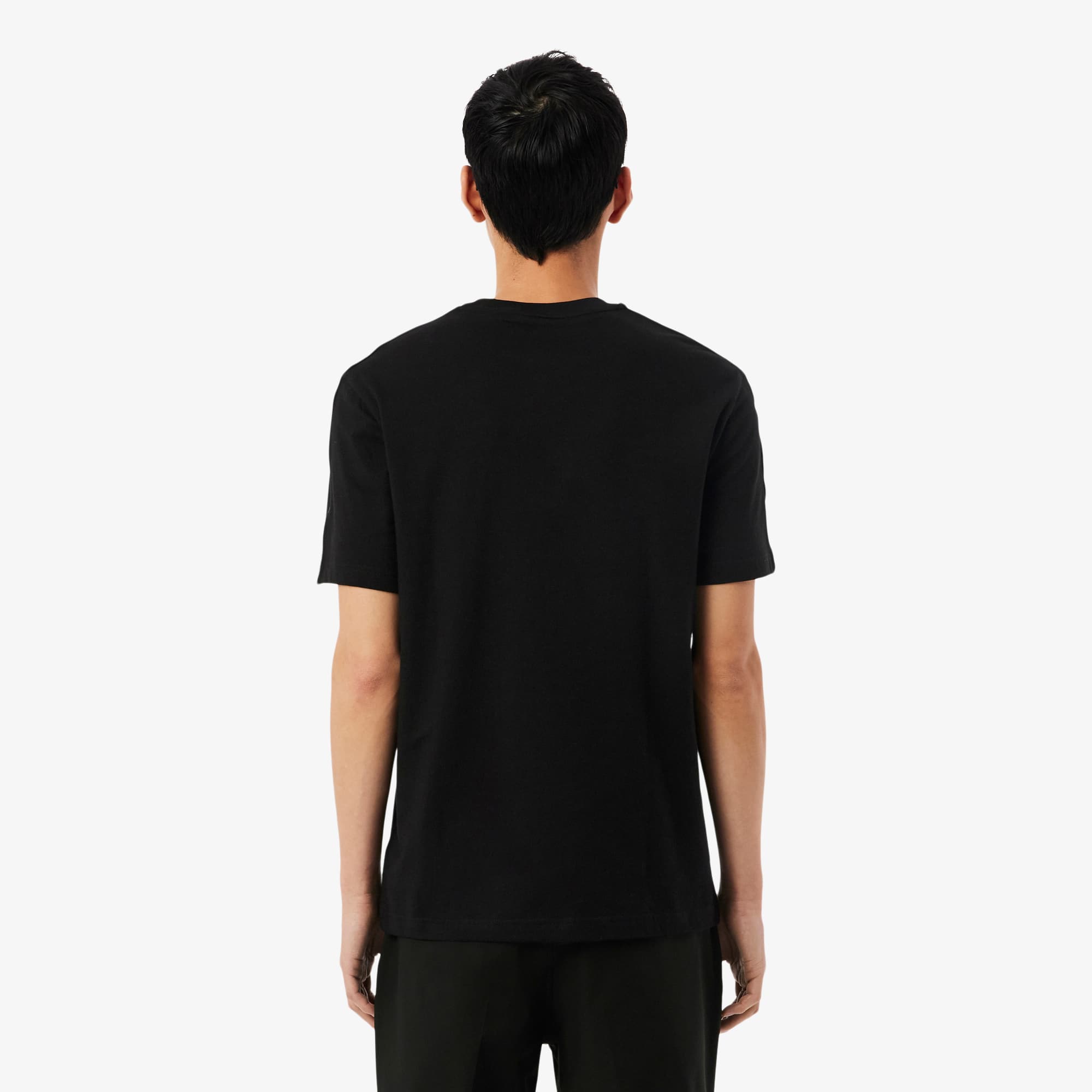Branded Stripe Band T-Shirt - Black