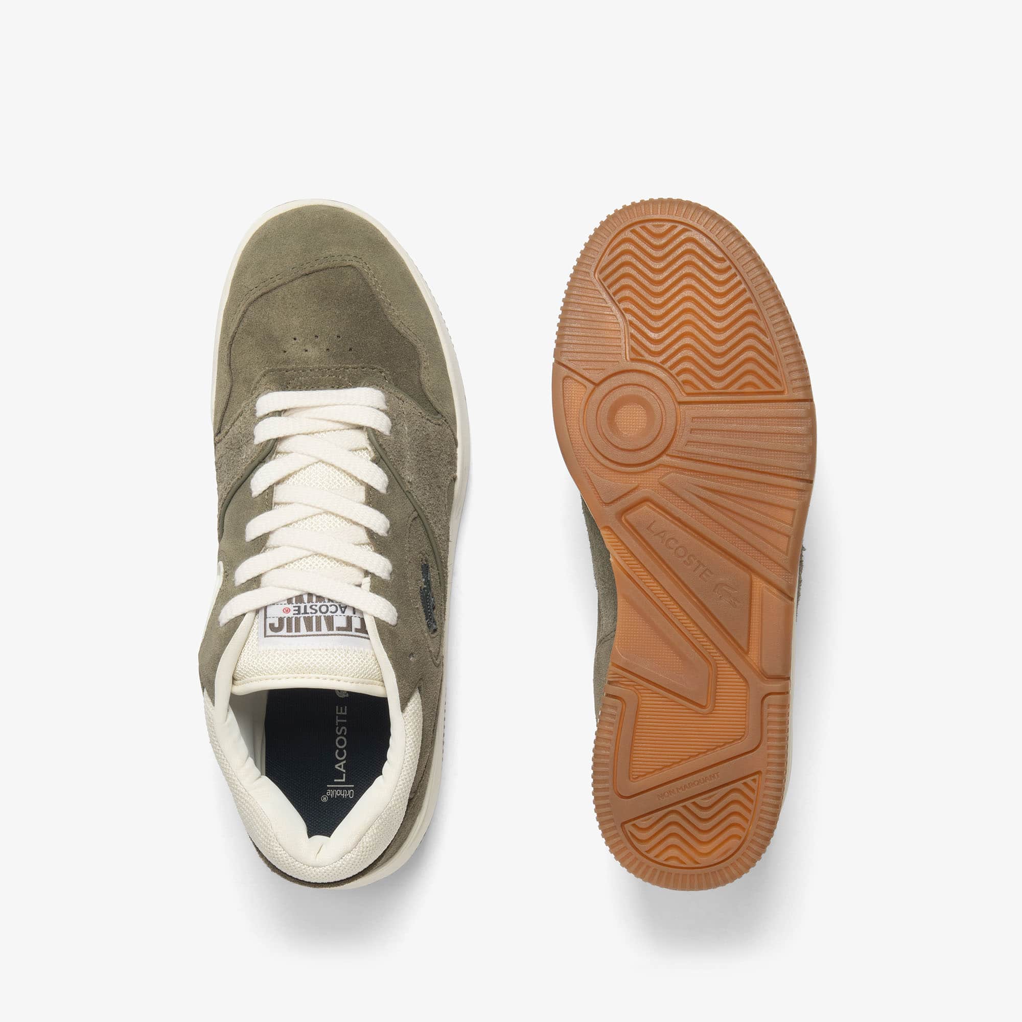 Men's Lineshot Suede Sneakers - KHK/GUM